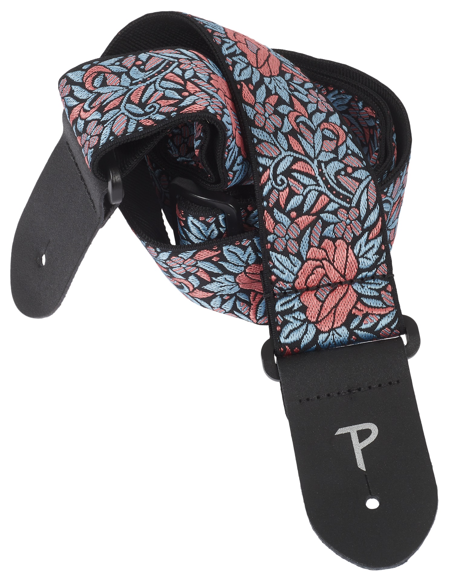 Perri's Leathers Jacquard Strap Blue And Red Flower (obrázek 3)