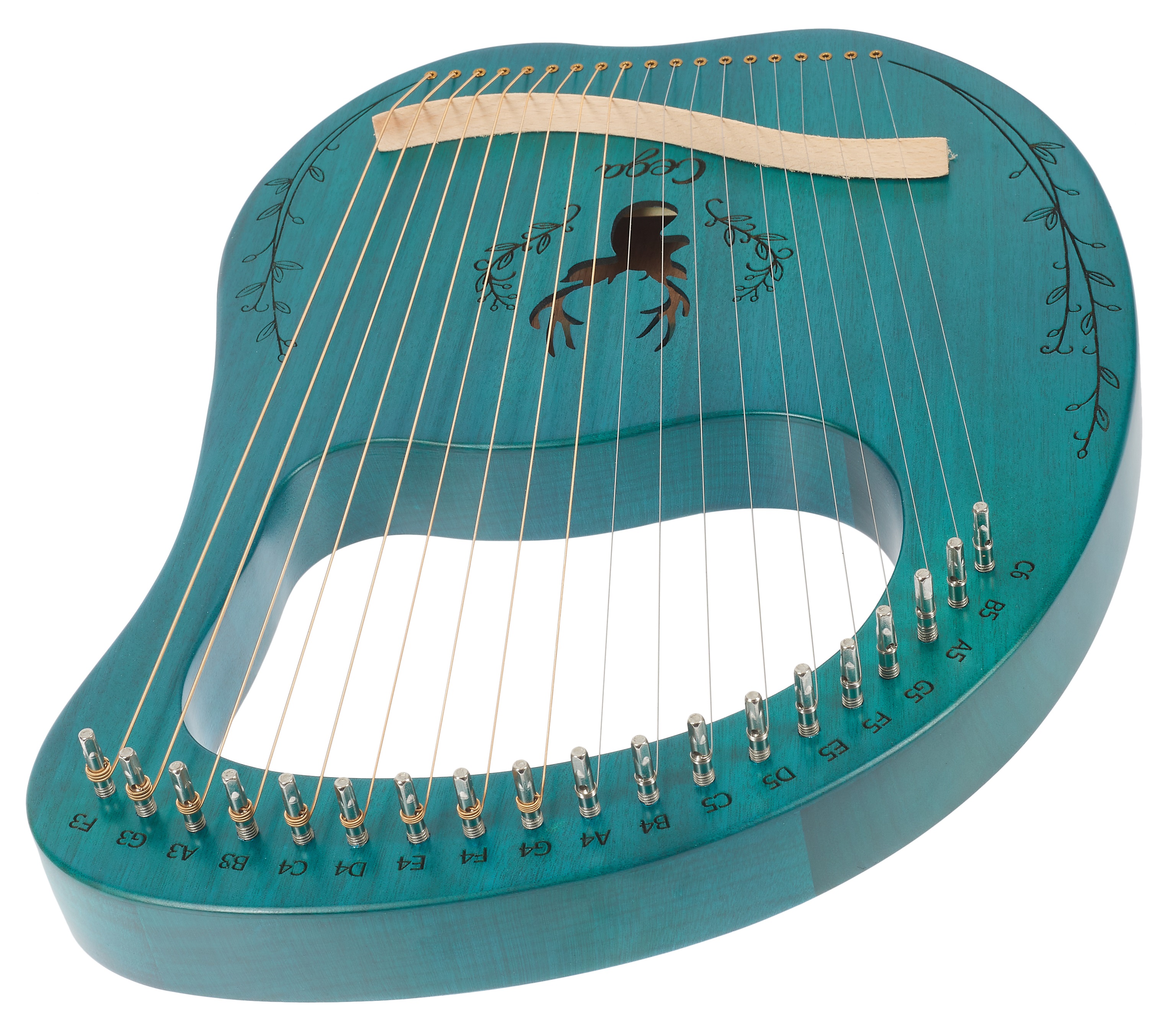 Cega Lyre Harp 19 Strings Blue (obrázek 5)