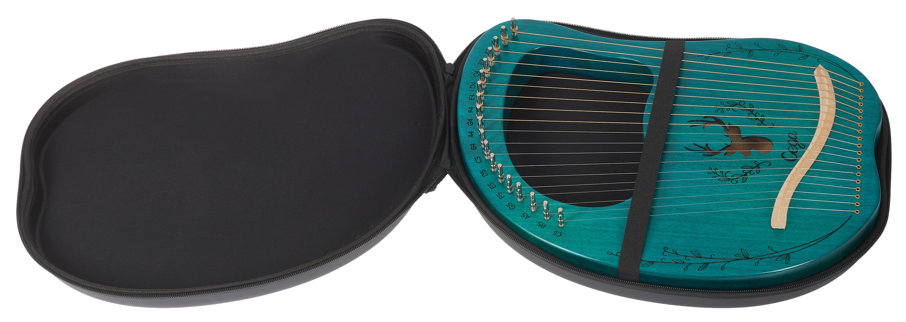 Cega Lyre Harp 19 Strings Blue (obrázek 6)