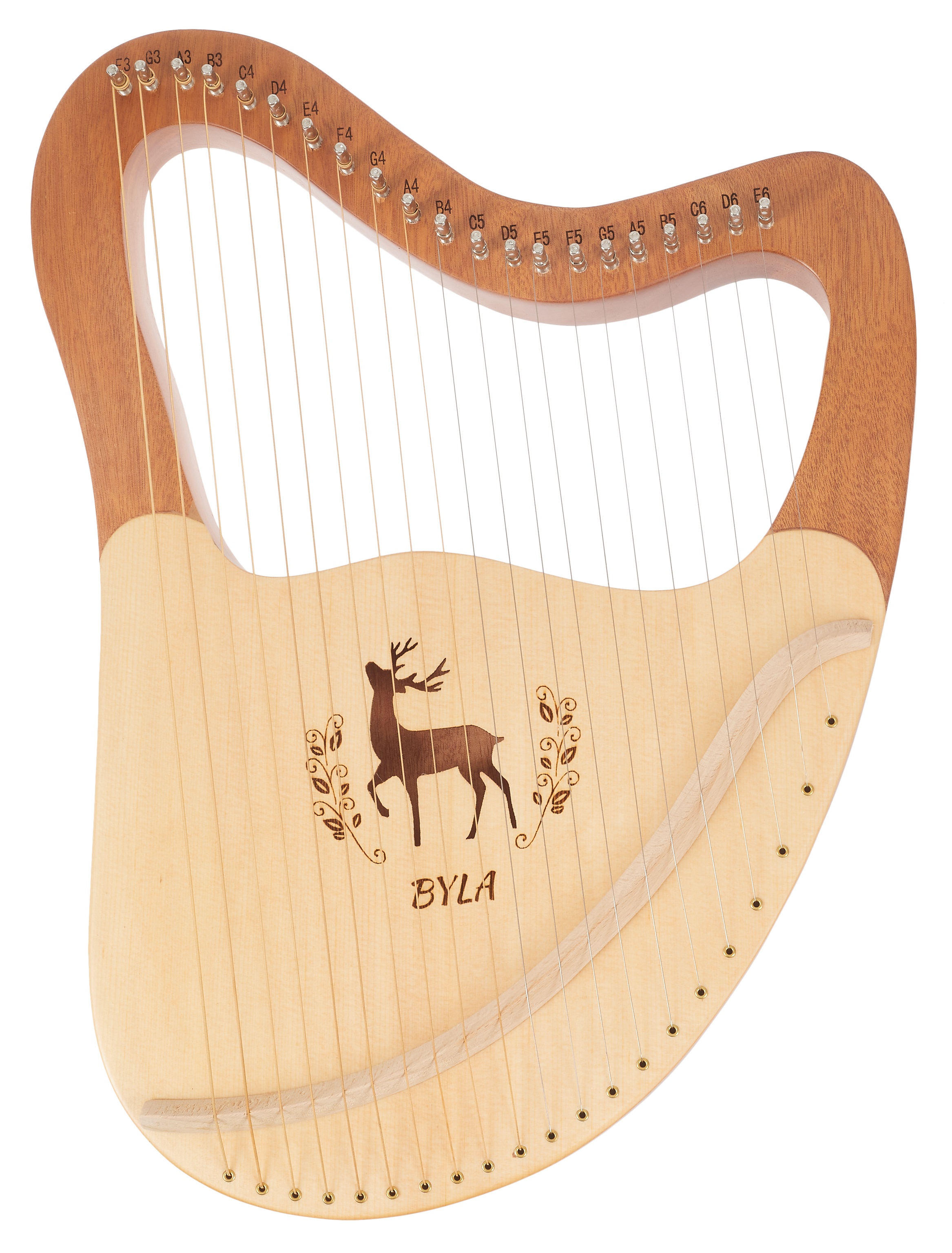 Levně Byla Lyre Harp 21 Strings Coffee