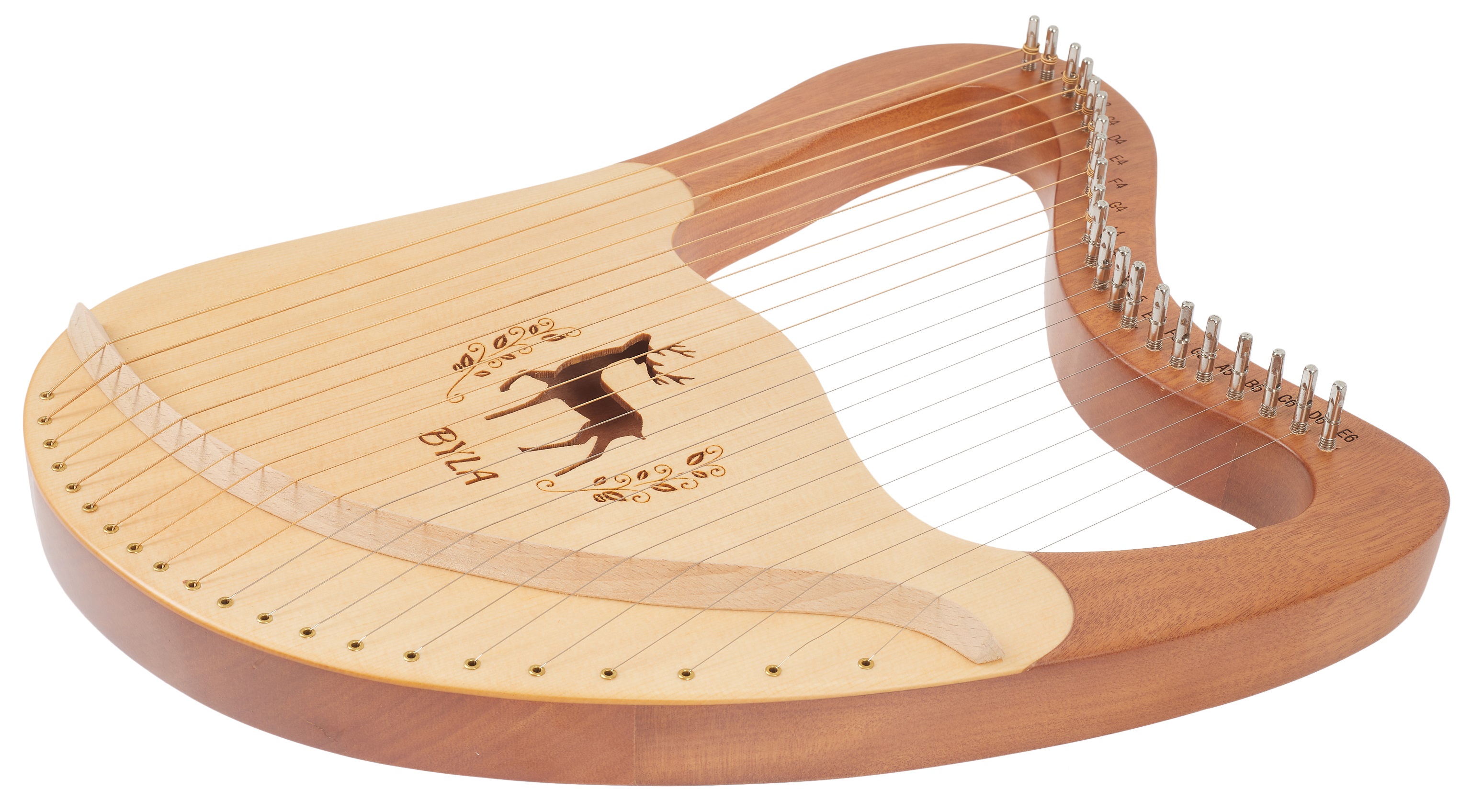 Byla Lyre Harp 21 Strings Coffee (obrázek 4)
