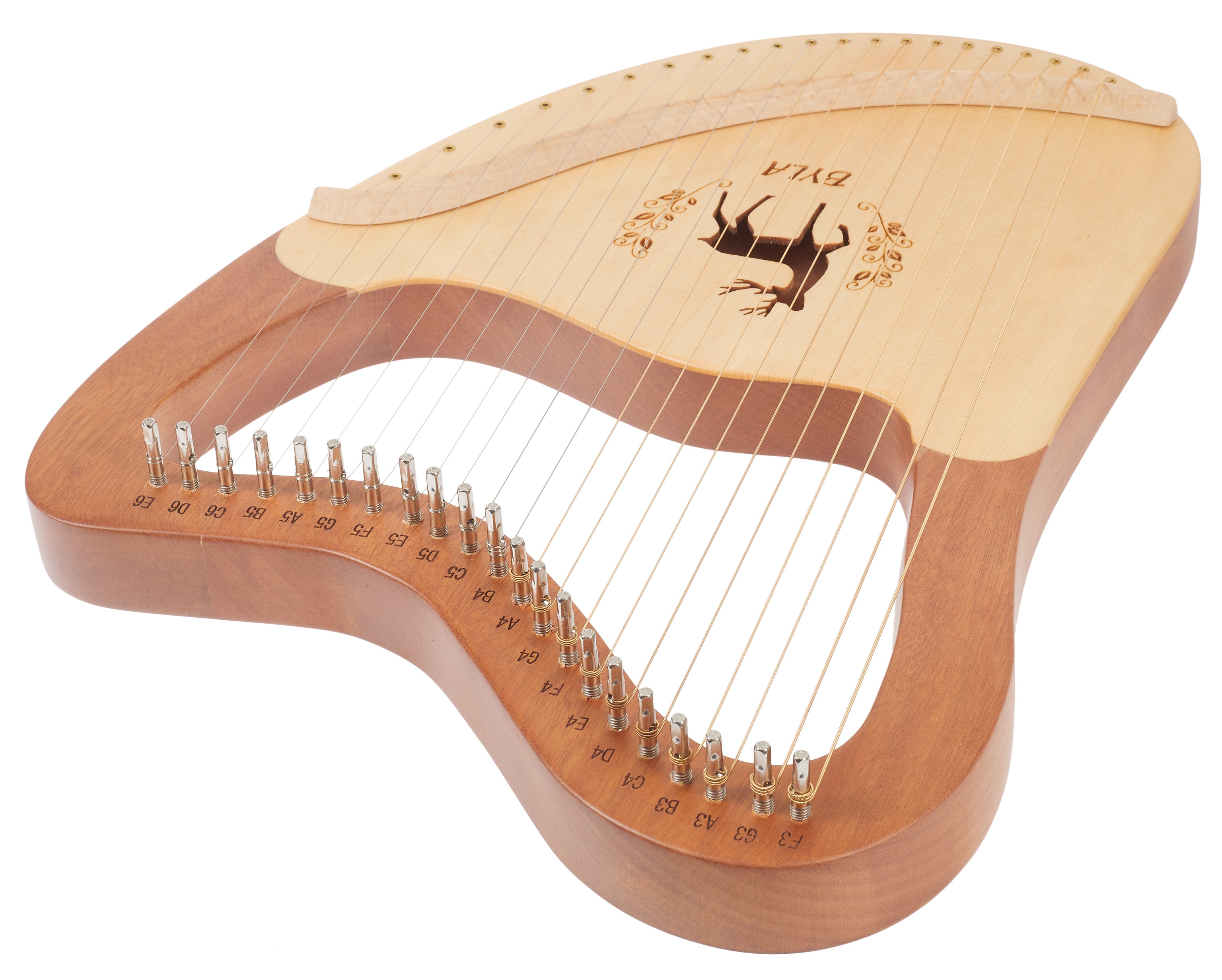 Byla Lyre Harp 21 Strings Coffee (obrázek 5)