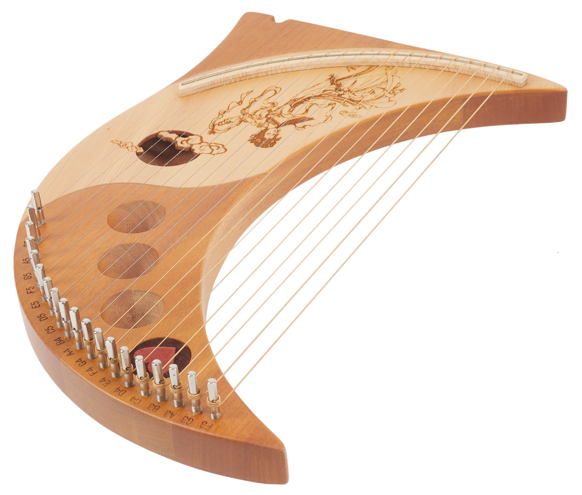 Cega Moon Harp 19 Strings Natural (obrázek 4)
