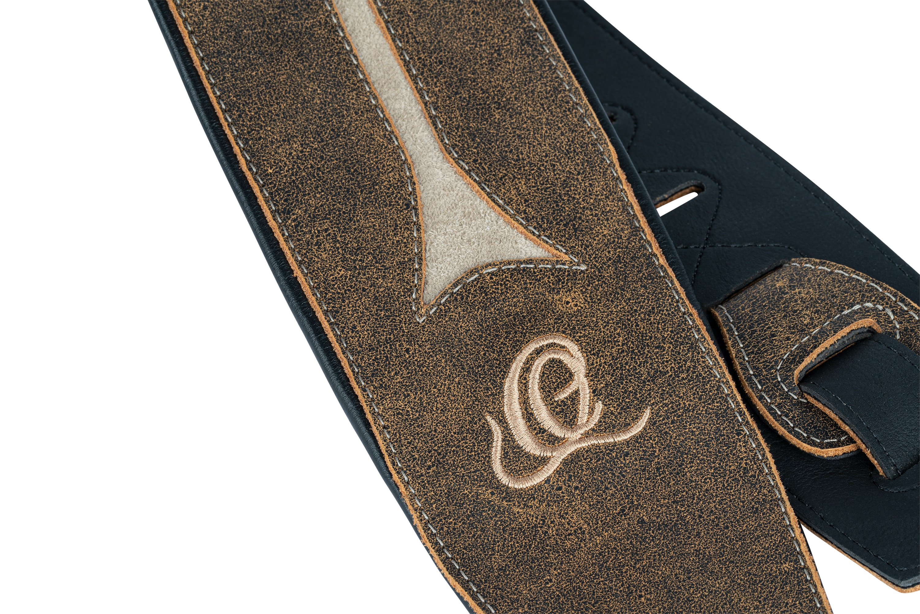 Ortega OSBS-3 Bass Leather Strap - Desert Stone (obrázek 3)