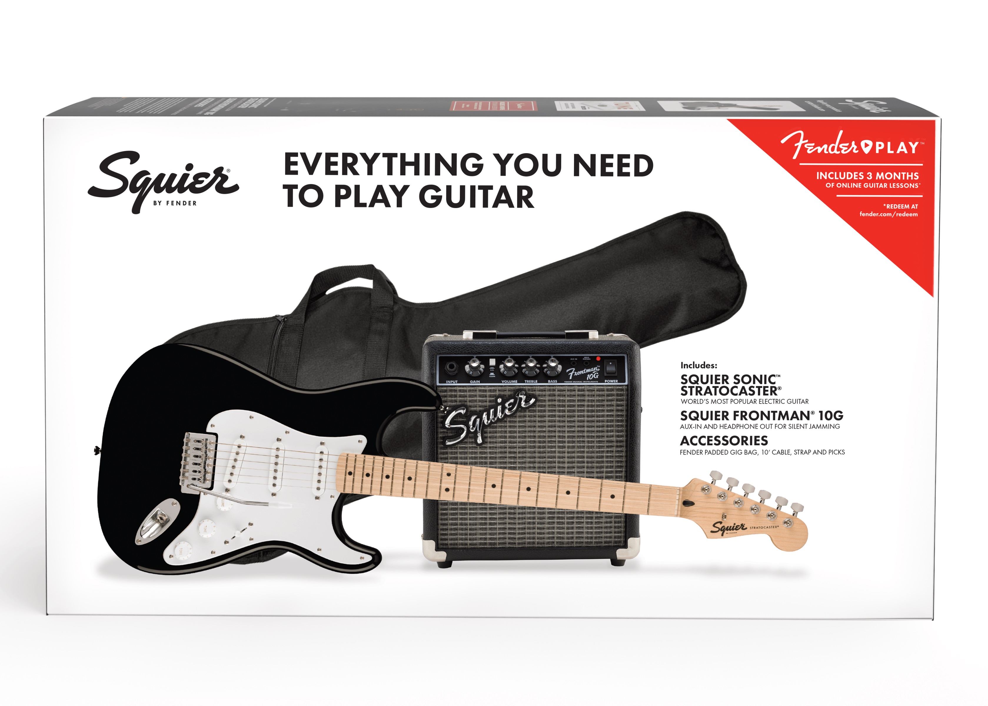 Fender Squier Sonic Stratocaster Pack BLK 10G (obrázek 3)