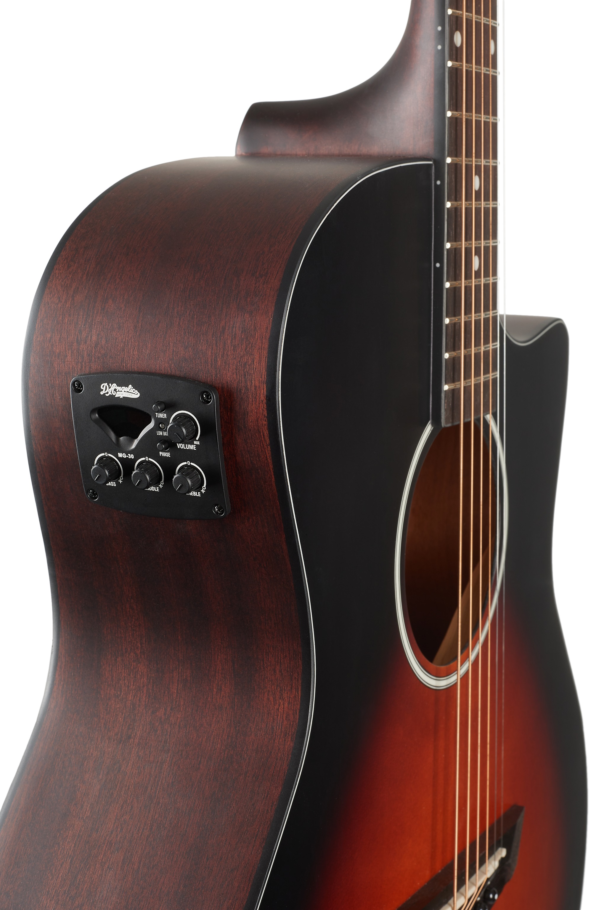 D'Angelico Gramercy LS Grand Auditorium CE Satin Vintage Sunburst (obrázek 4)