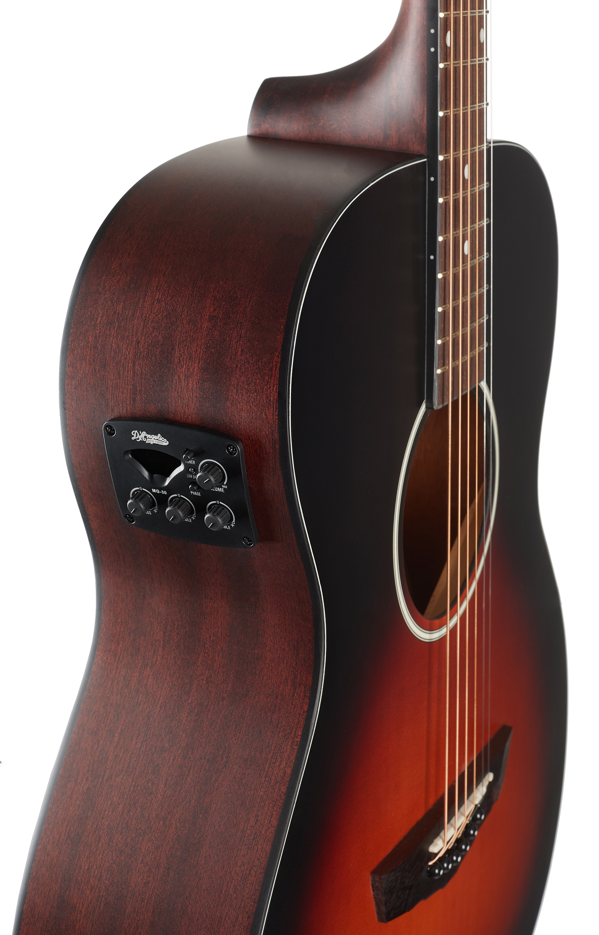 D'Angelico Tammany LS Orchestra E Satin Vintage Sunburst (obrázek 6)