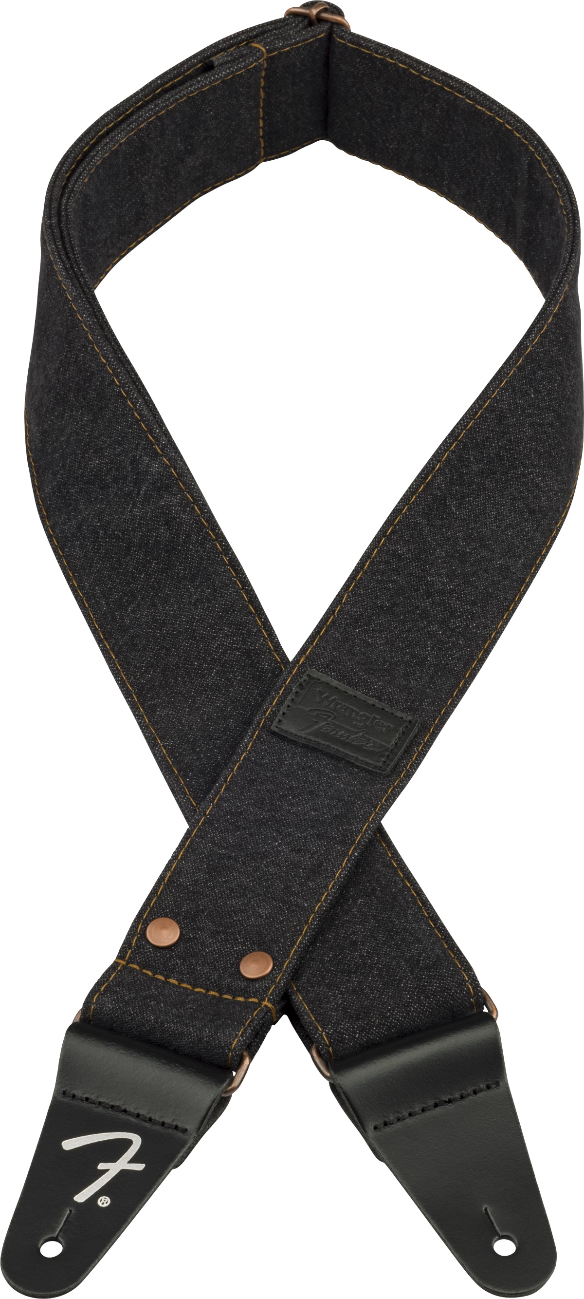 Levně Fender Wrangler Denim Strap Black