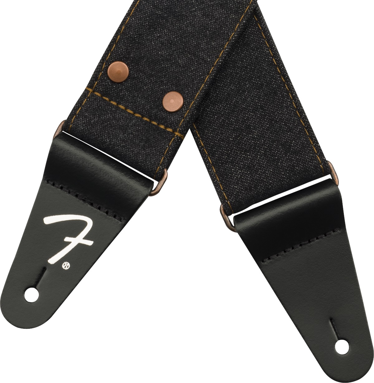 Fender Wrangler Denim Strap Black (obrázek 3)