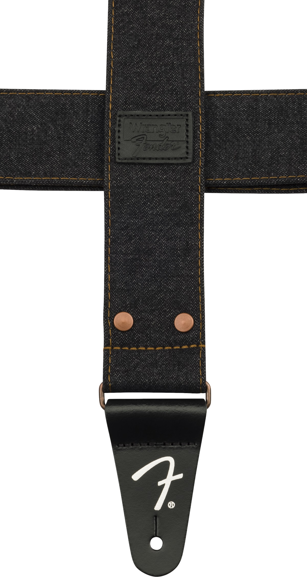 Fender Wrangler Denim Strap Black (obrázek 5)