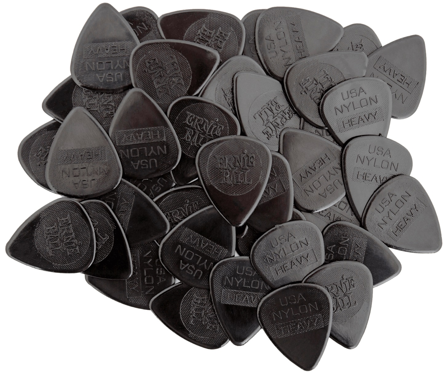 Levně Ernie Ball 9137 Nylon Picks Heavy Black