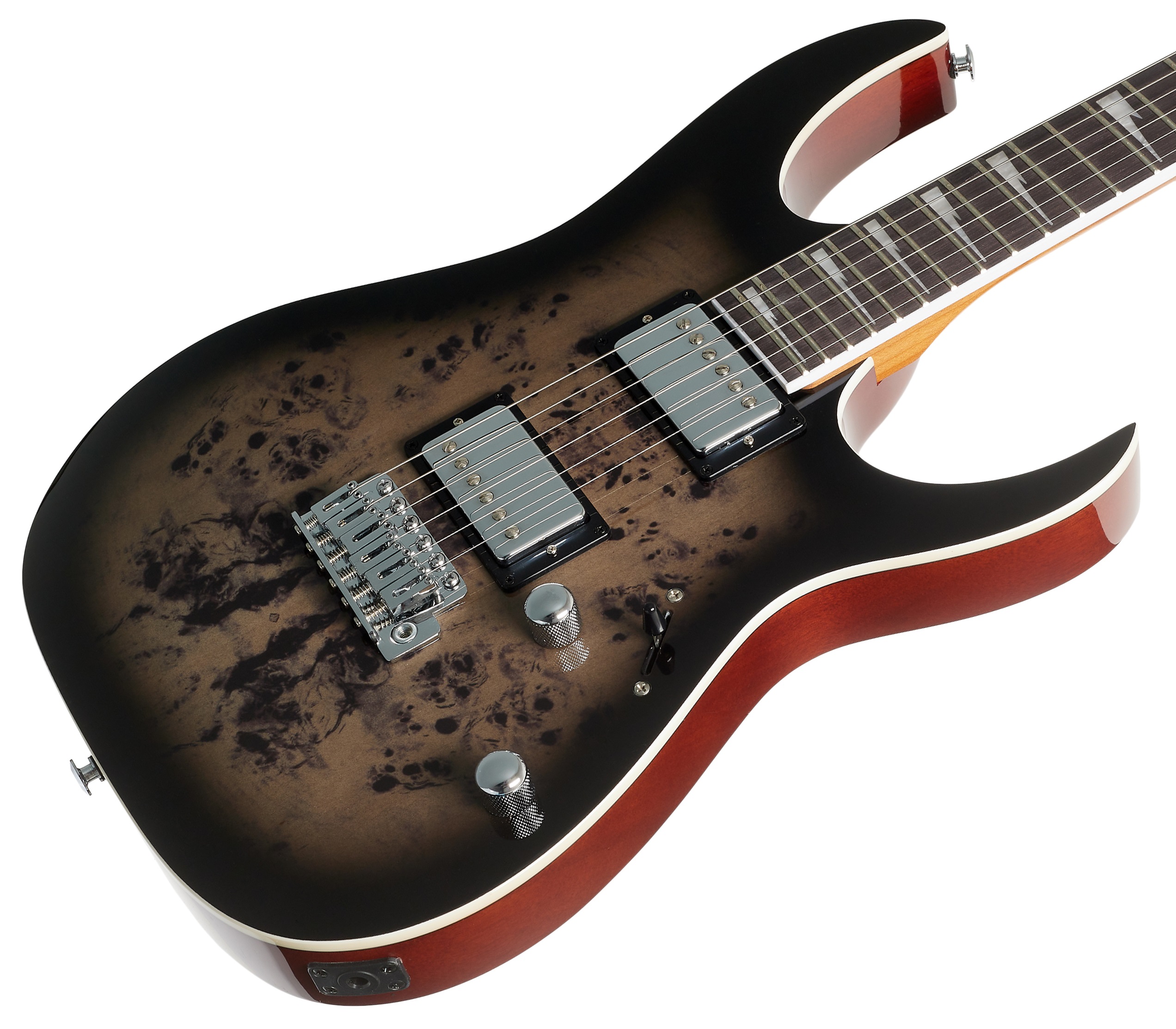 Ibanez GRG220PA1B Transparent Brown Black Burst (obrázek 3)