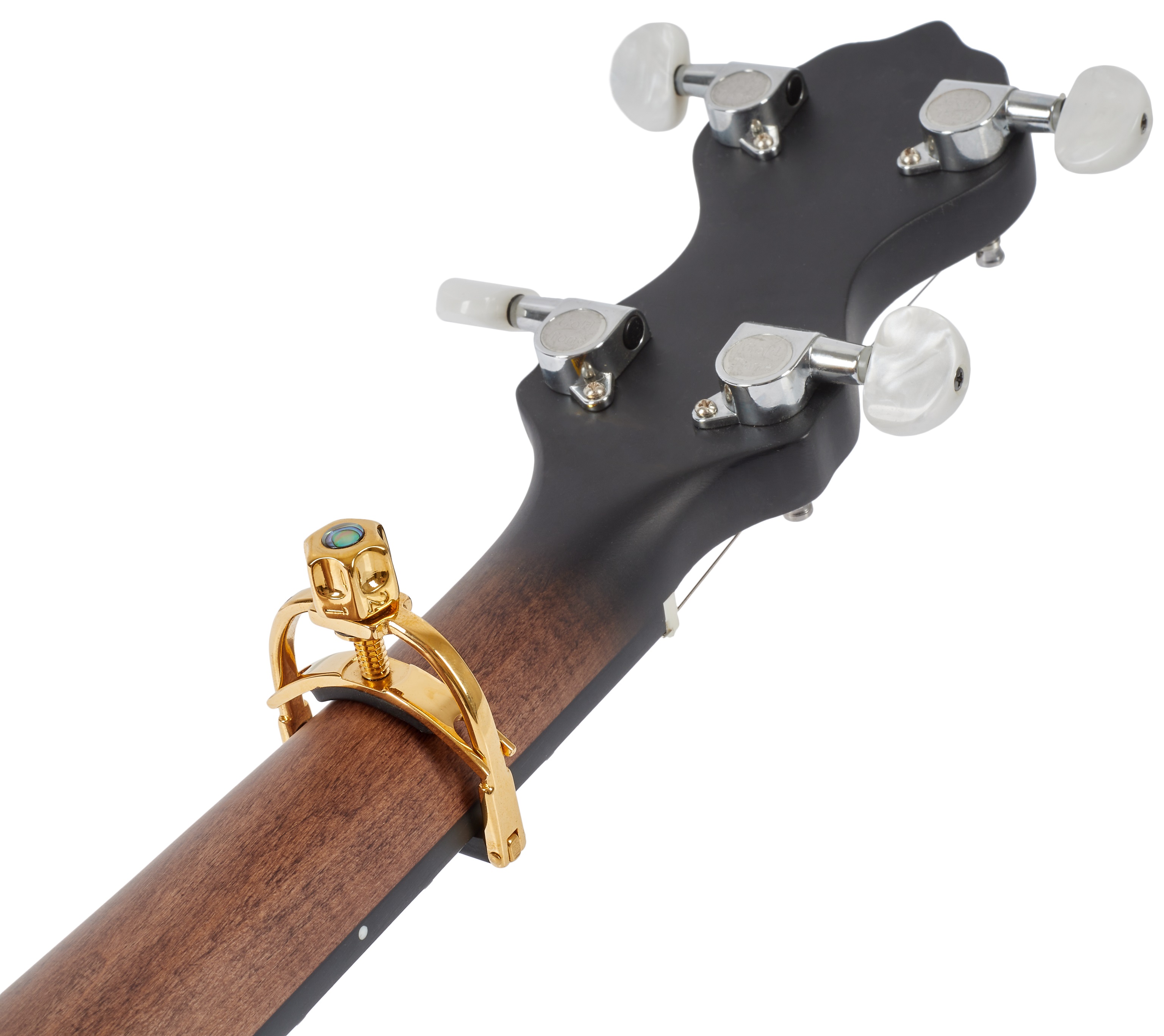 Shubb F5 FineTune Royale Capo Banjo Gold (obrázek 5)