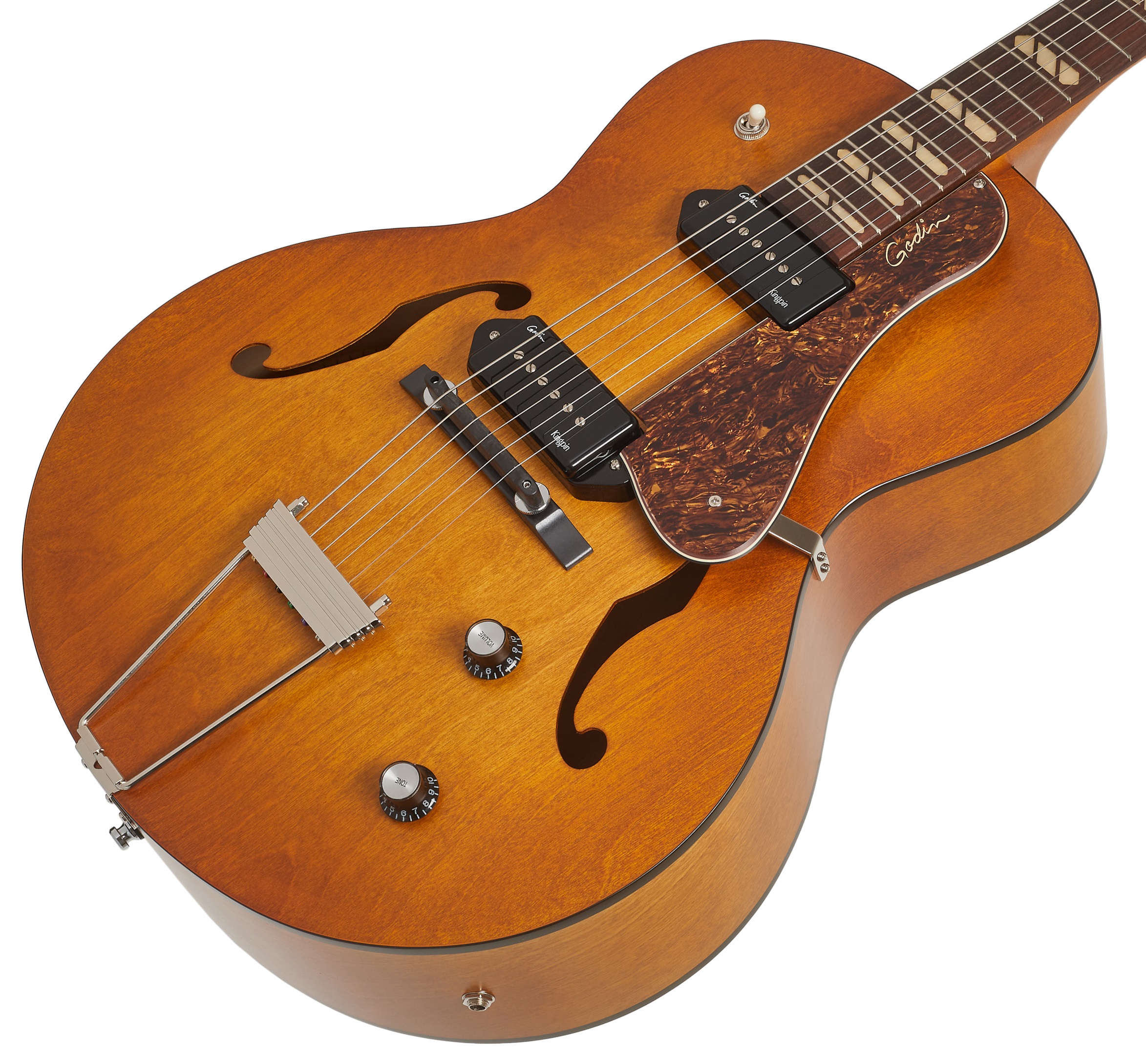 Godin 5th Avenue Jumbo P90 Harvest Gold (obrázek 3)