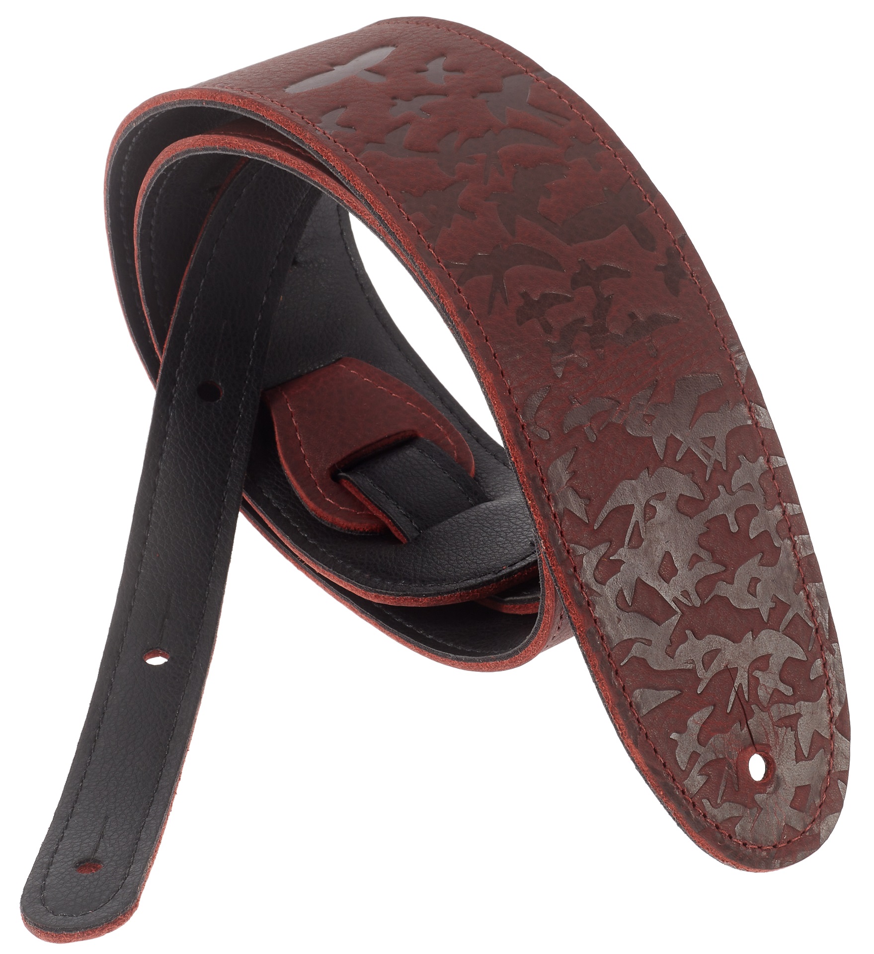 Levně PRS 2.5" Leather Bird Swarm Strap, Rust