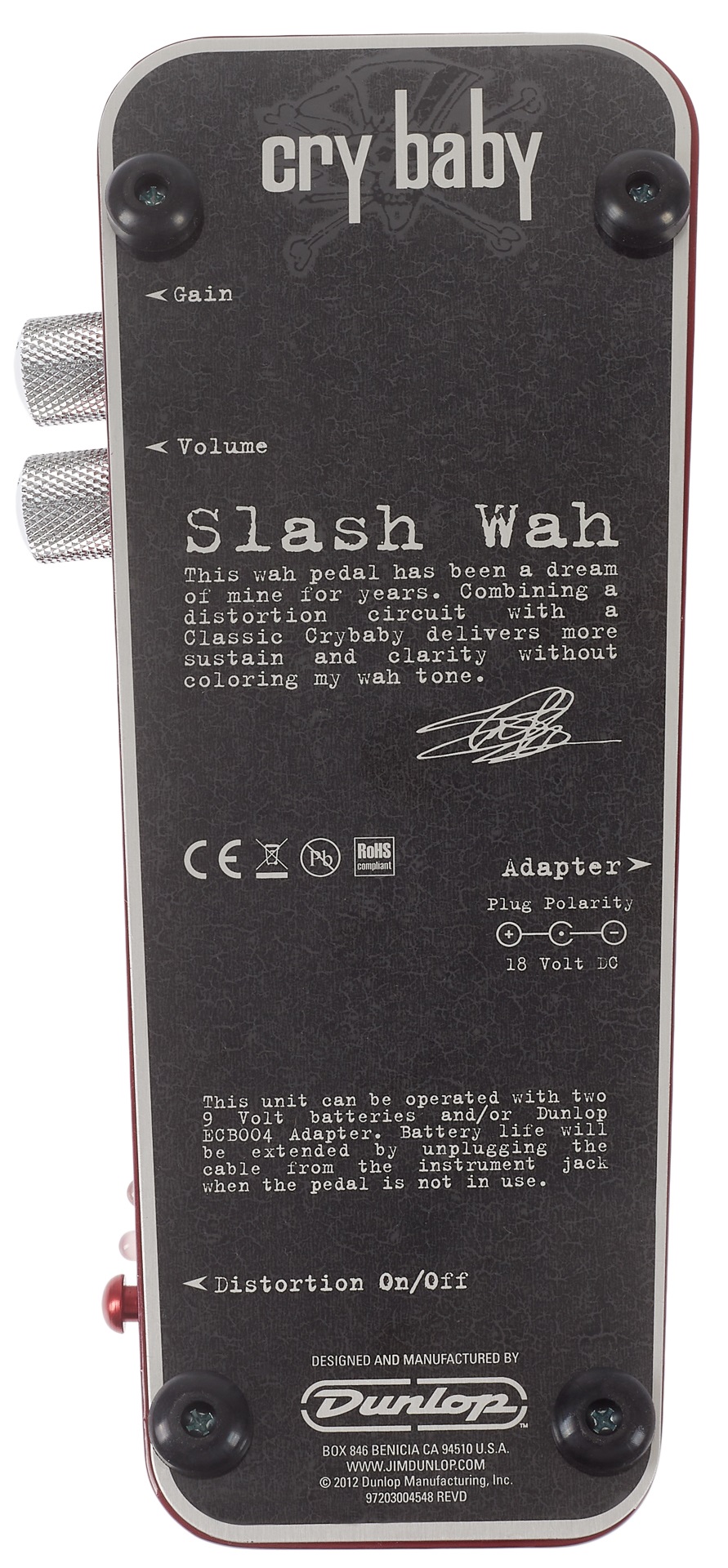 Dunlop SW95 Slash Signature Cry Baby Wah (obrázek 6)