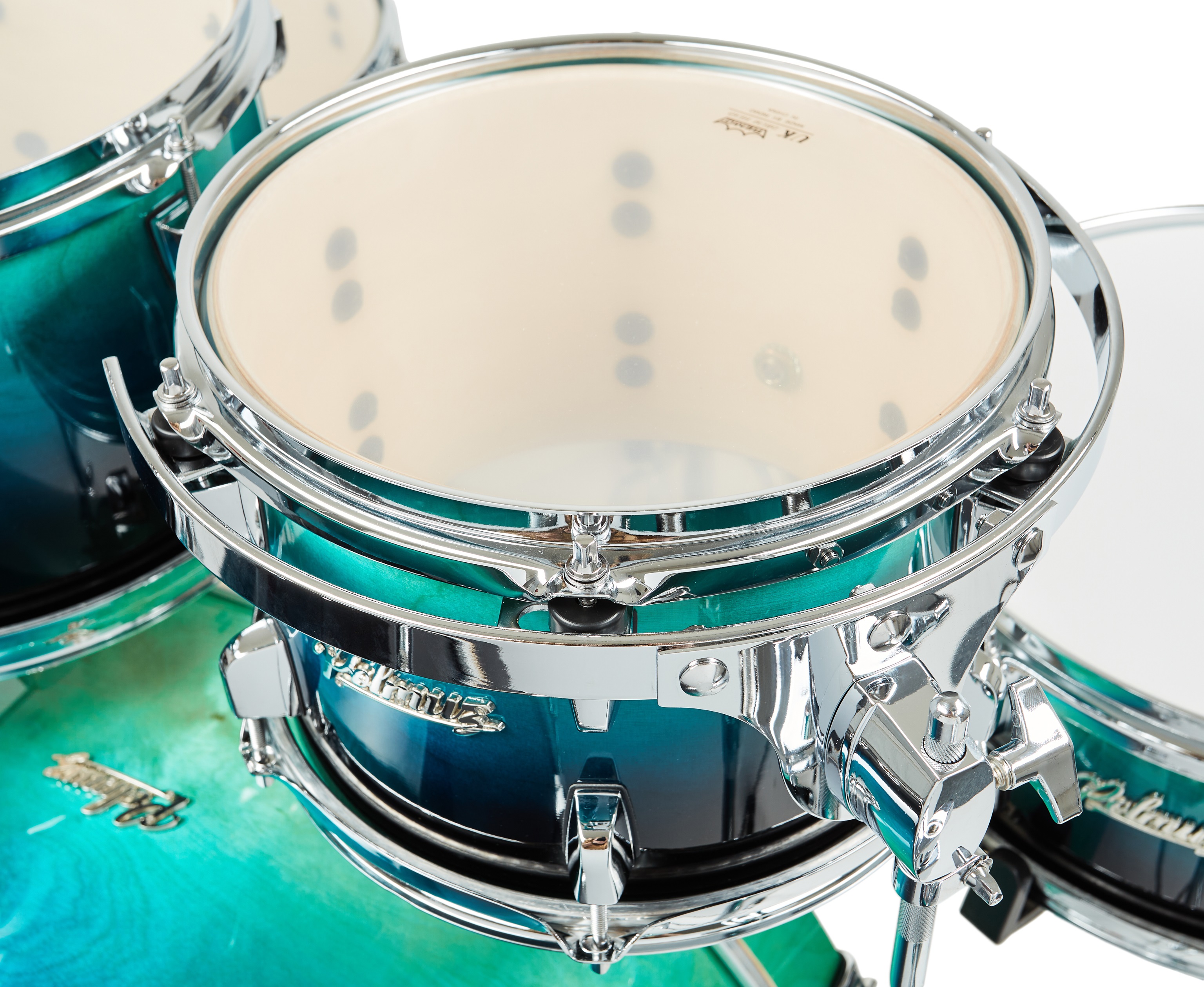 Polmuz Drums Birch Model 3 Blue to Black Fade Rock Set (obrázek 6)