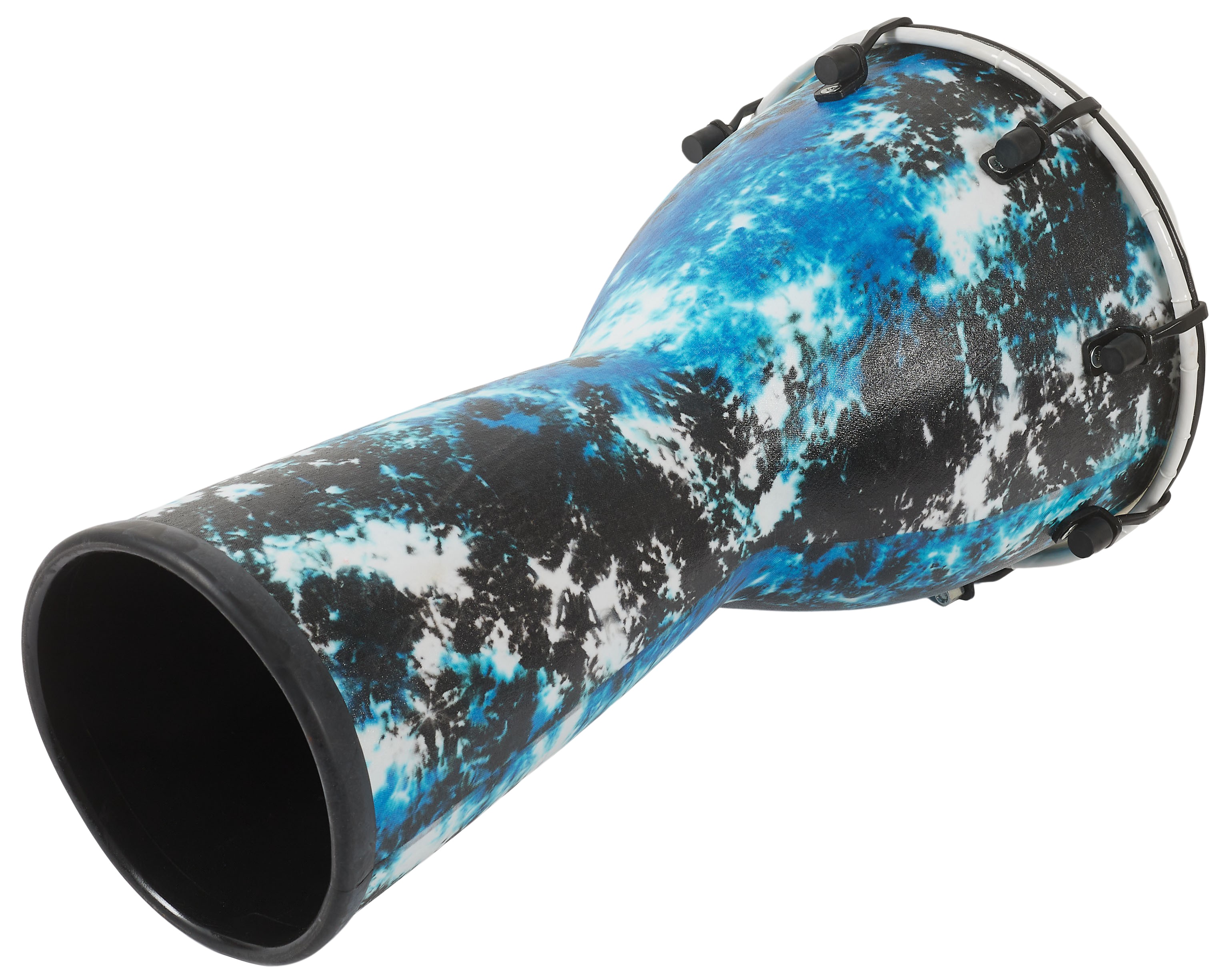 Meinl 10" Galactic Blue Tie Dye Synthetic Head Alpine Djembe (obrázek 4)