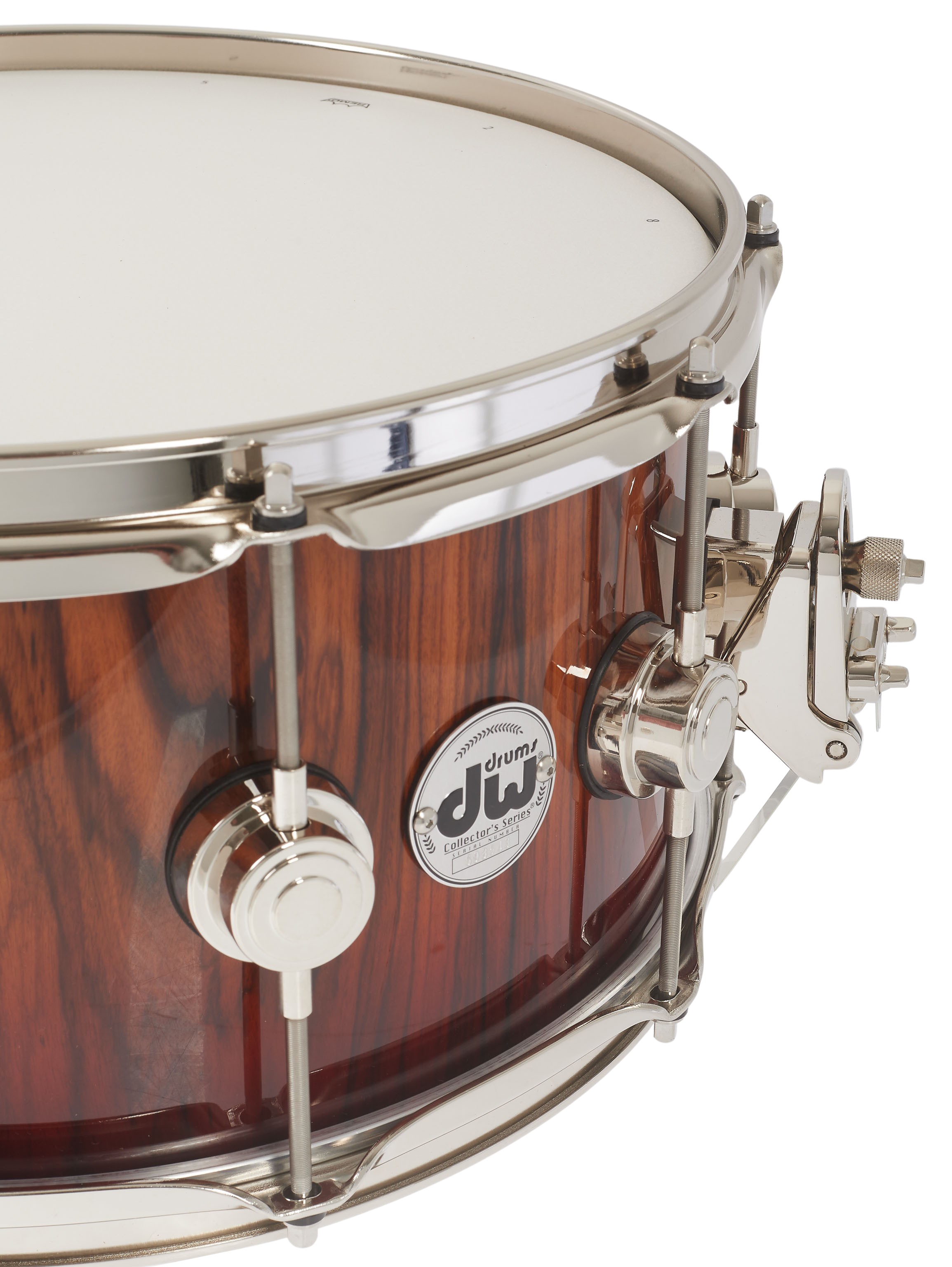DW 14" x 7" Collector's Series Exotic Santos Rosewood Snare Drum (obrázek 6)