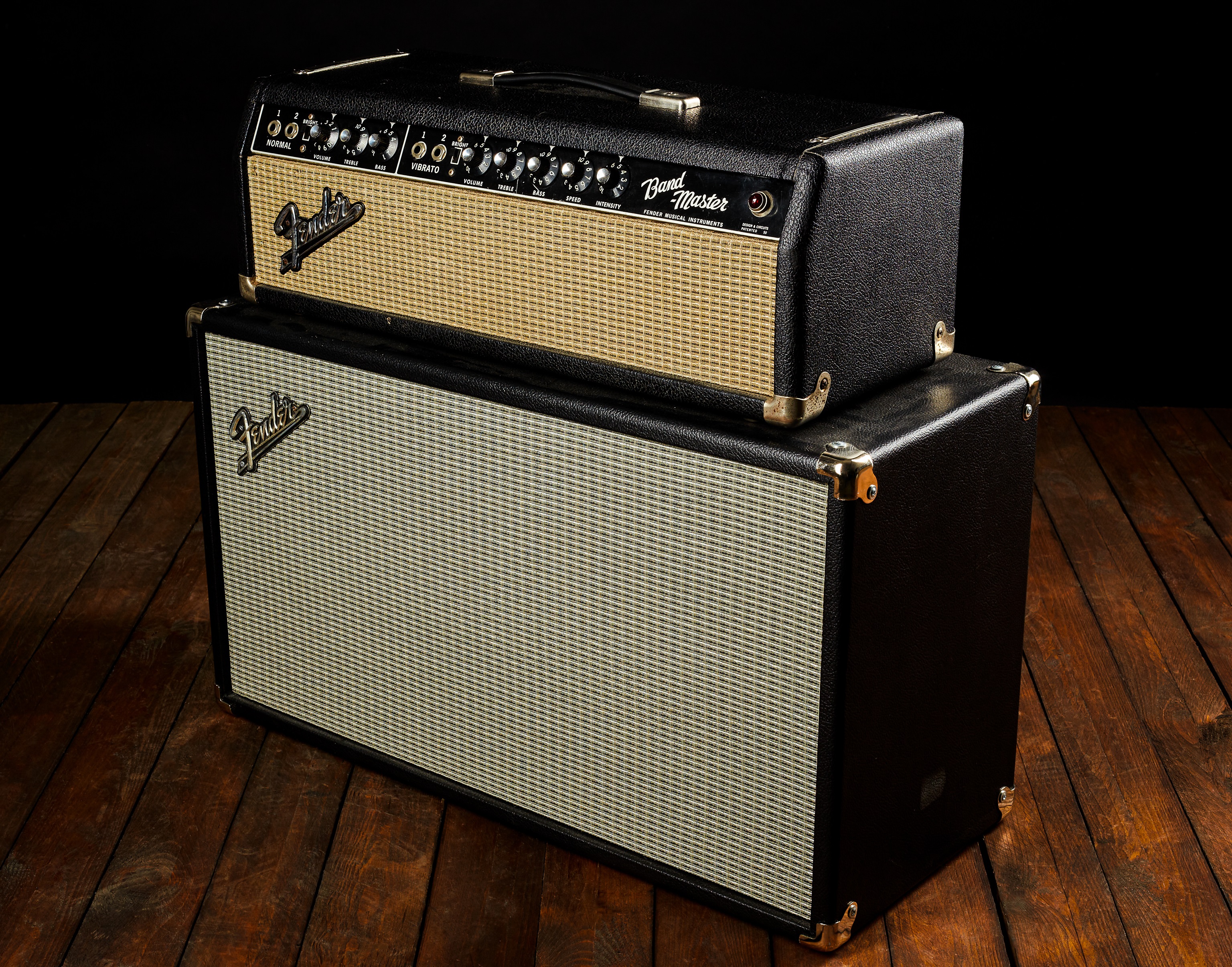Fender 1965 Bandmaster Black + Cabinet (vadne tremolo) (obrázek 4)