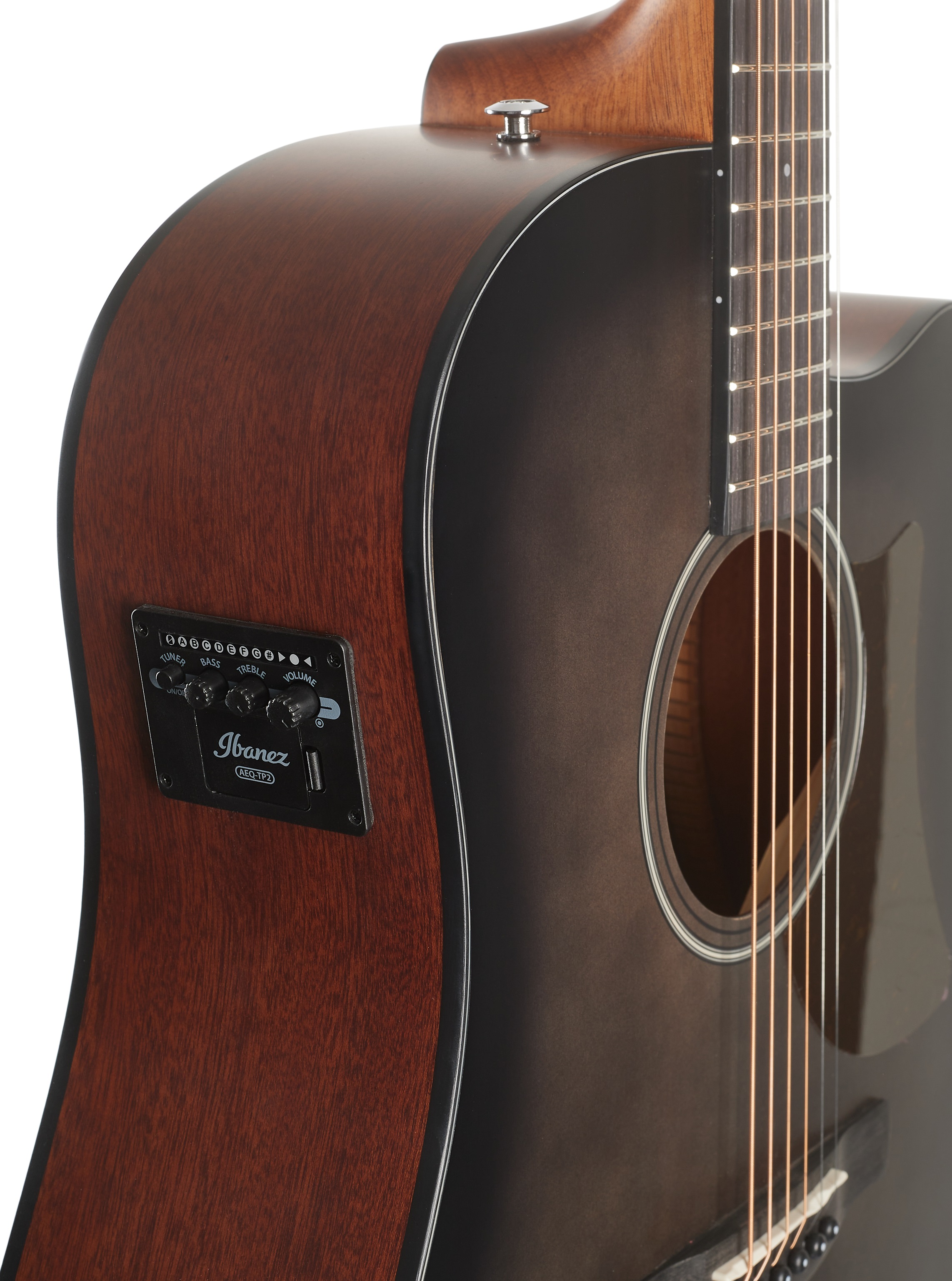 Ibanez AAD50CE Transparent Charcoal Burst (obrázek 4)
