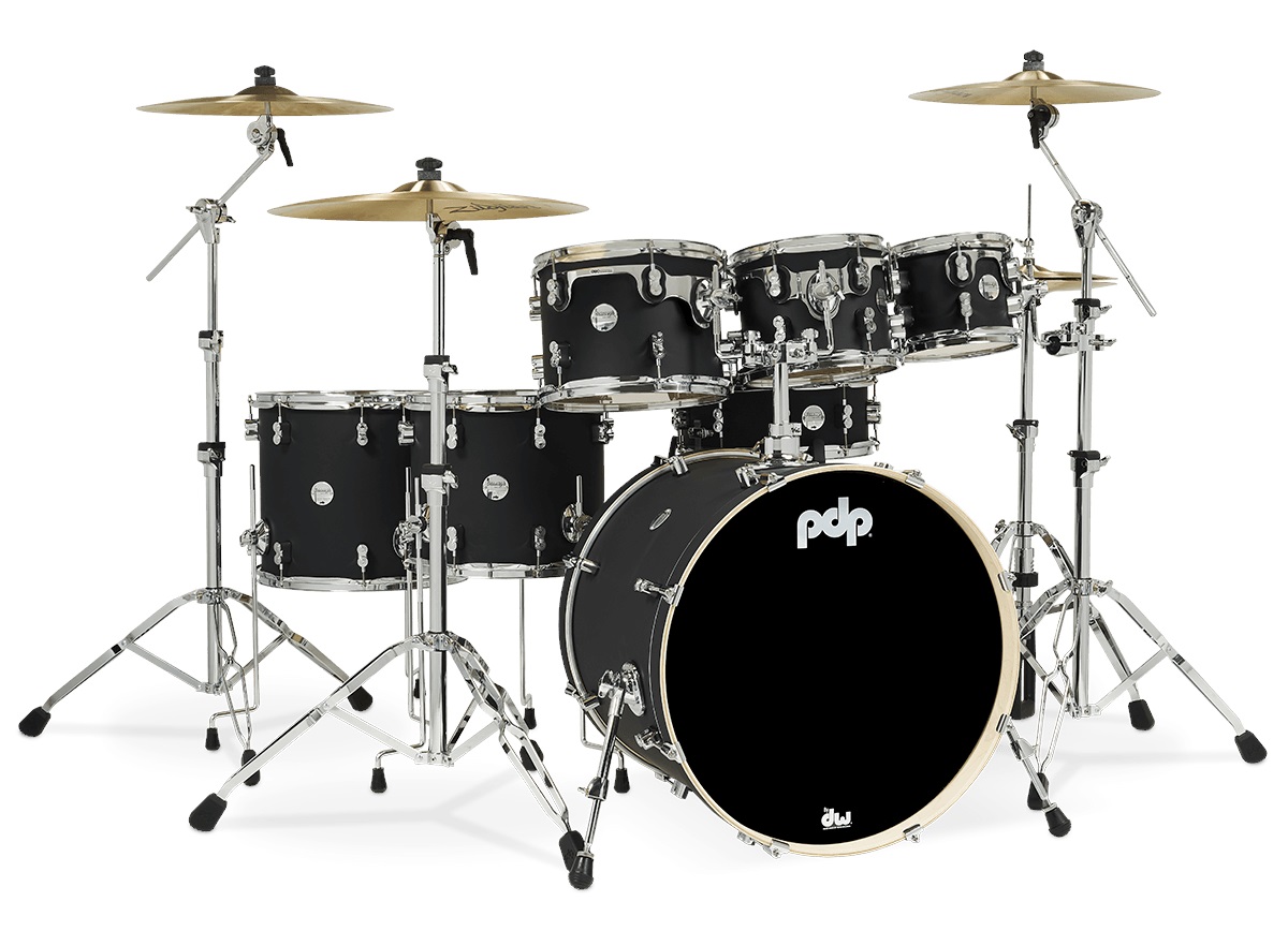 Levně PDP Concept Maple 7 Piece Satin Black FinishPly