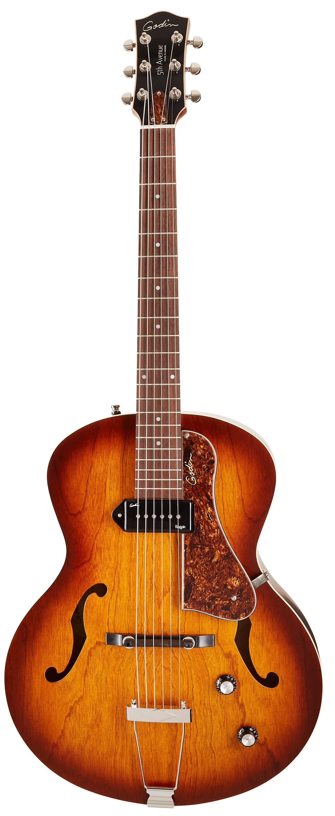 Godin 5th Avenue Kingpin P90 Cognac Burst (rozbalené)