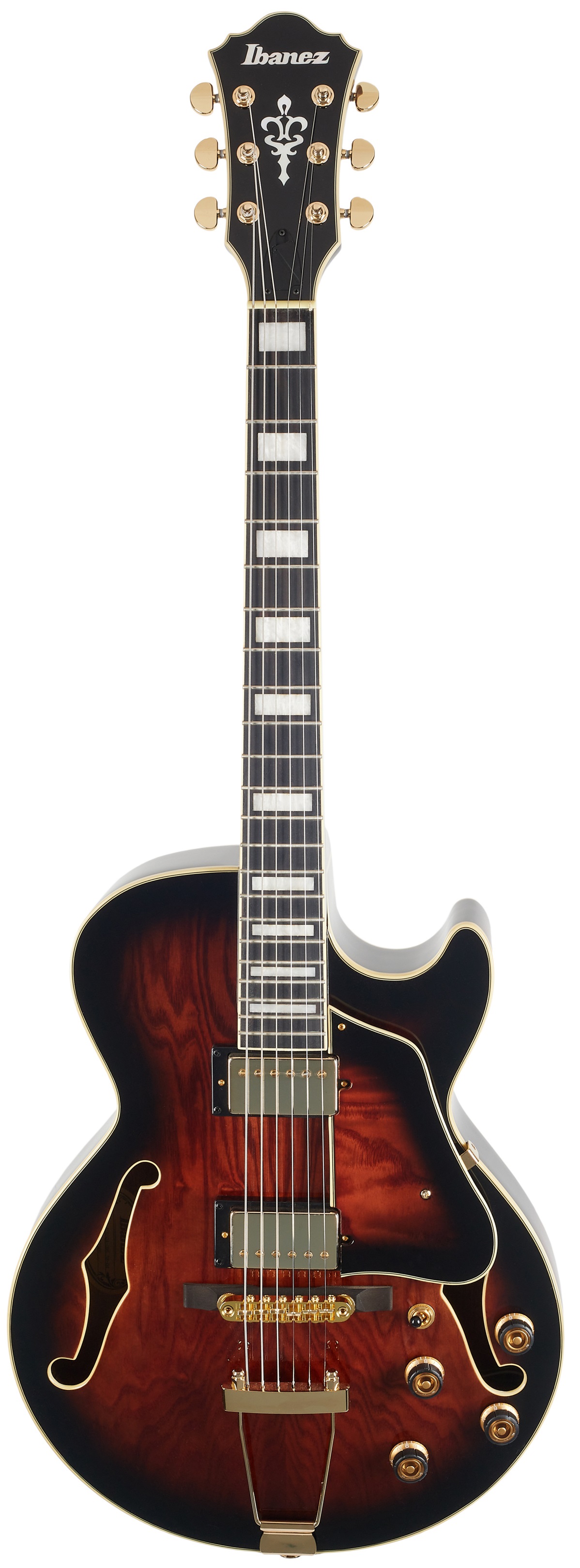 Ibanez AG95QA Dark Brown Sunburst