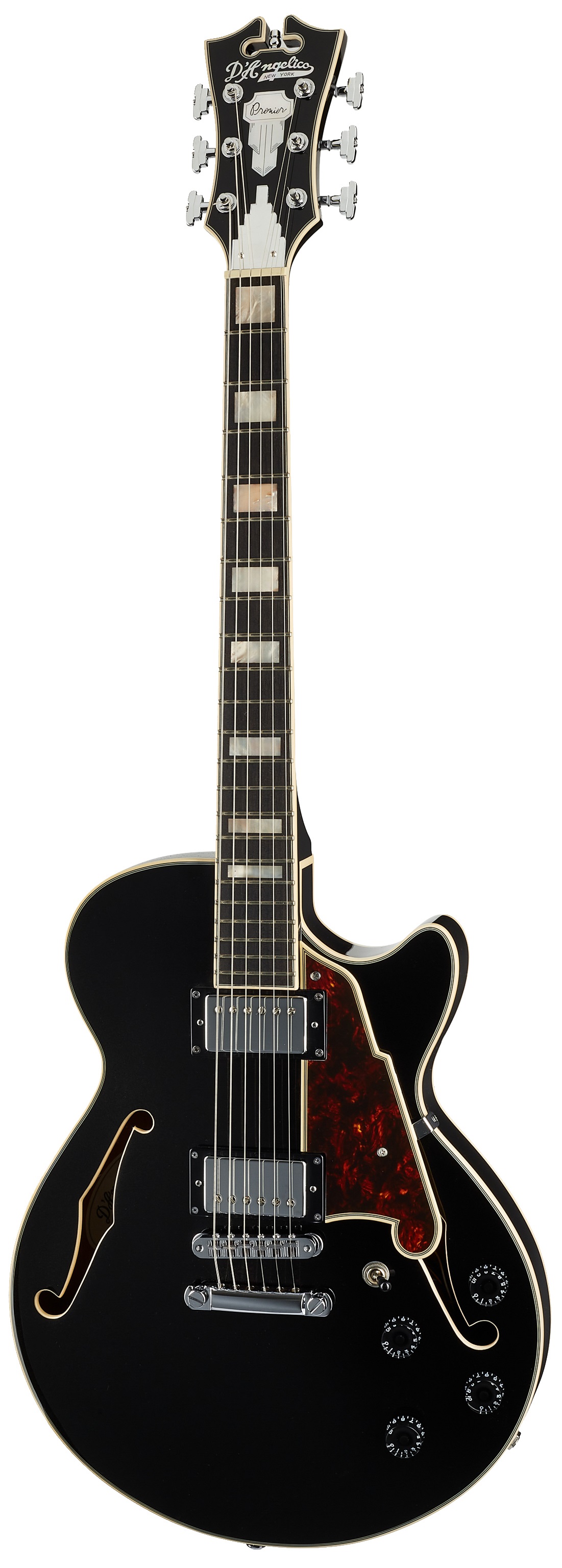 Levně D'Angelico Single Cutaway Black Flake