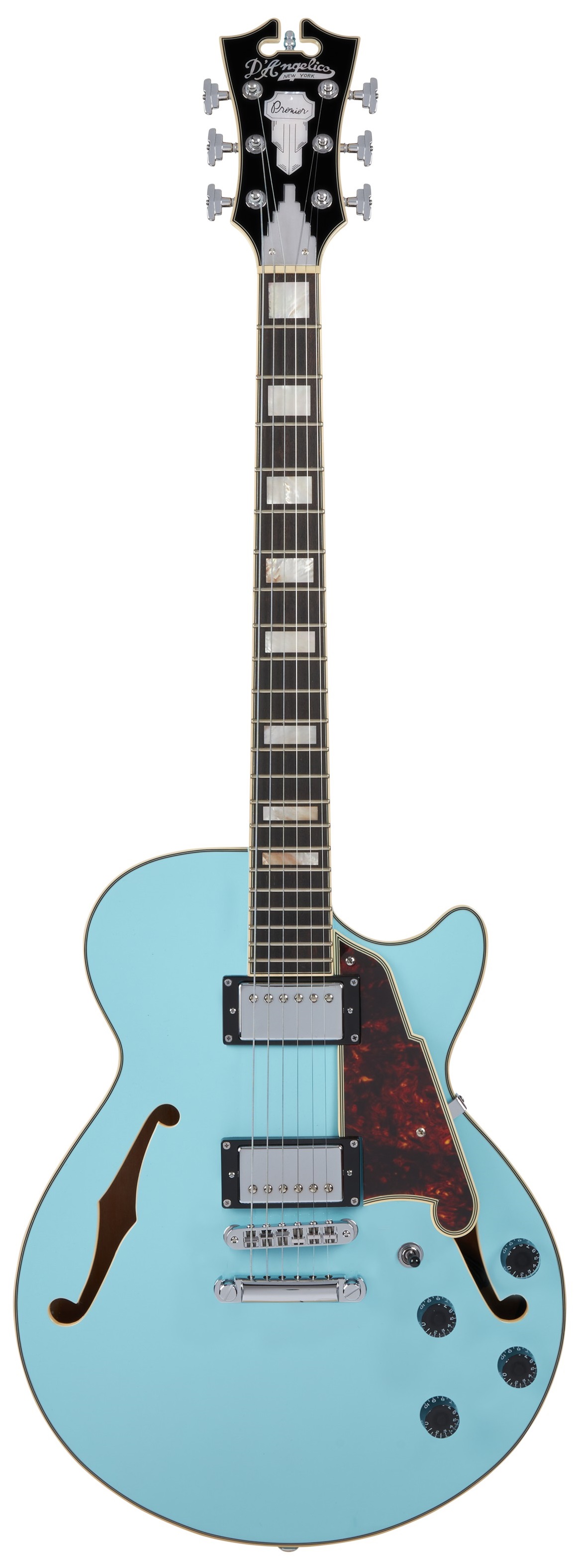 Levně D'Angelico Single Cutaway Sky Blue