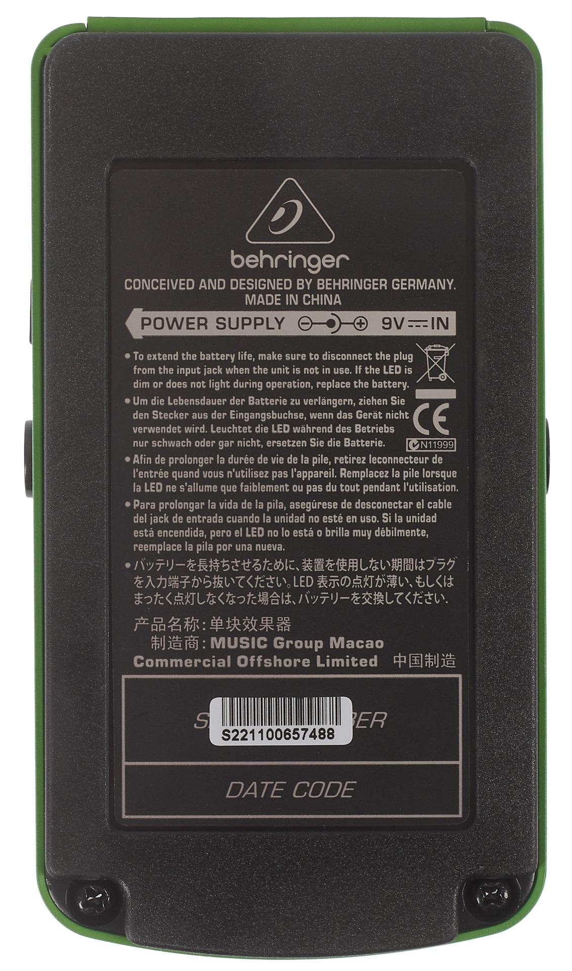 Behringer TO800 (obrázek 5)