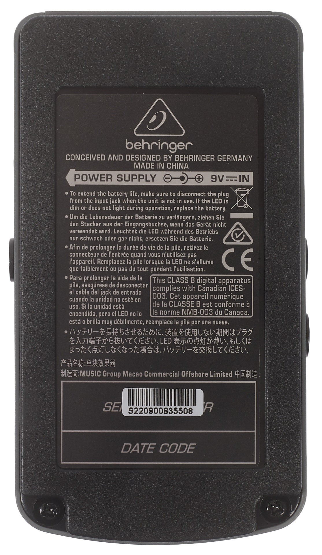 Behringer VD400 (obrázek 5)