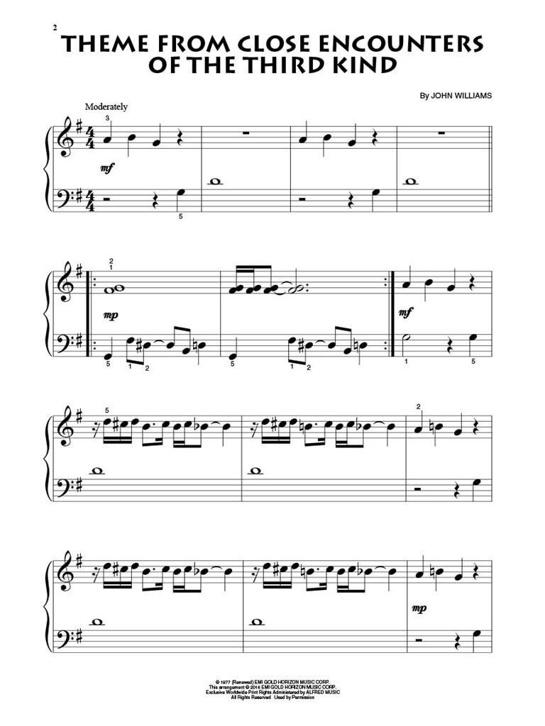 MS JOHN WILLIAMS FOR BEGINNING PIANO SOLO (obrázek 3)