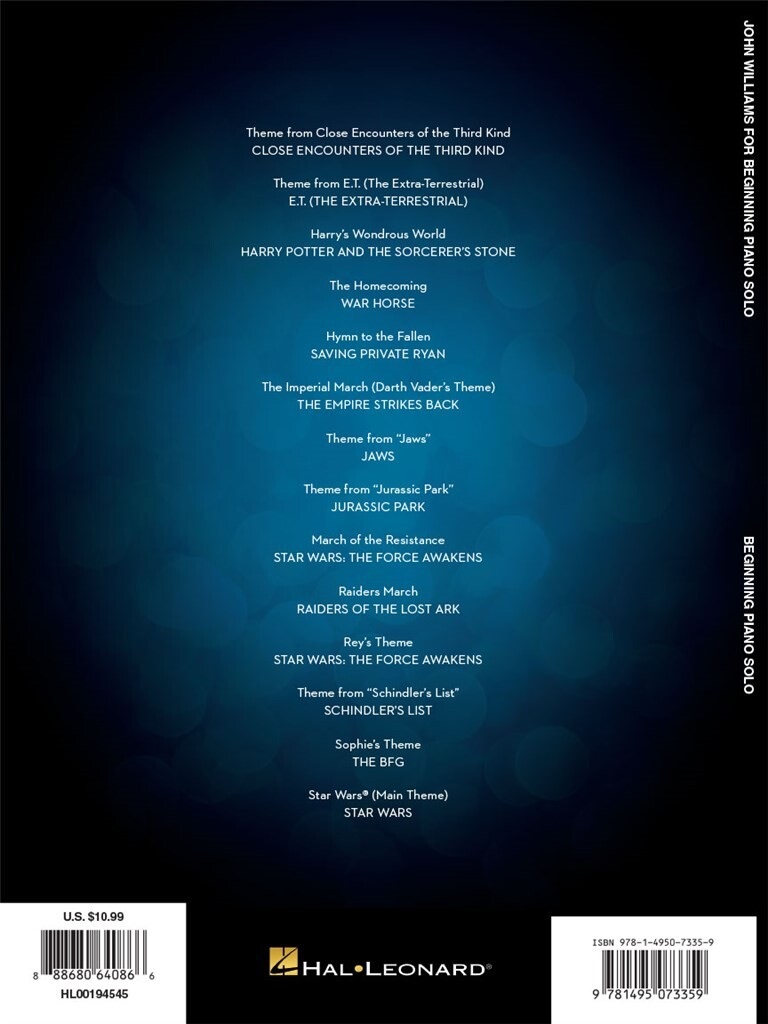 MS JOHN WILLIAMS FOR BEGINNING PIANO SOLO (obrázek 6)