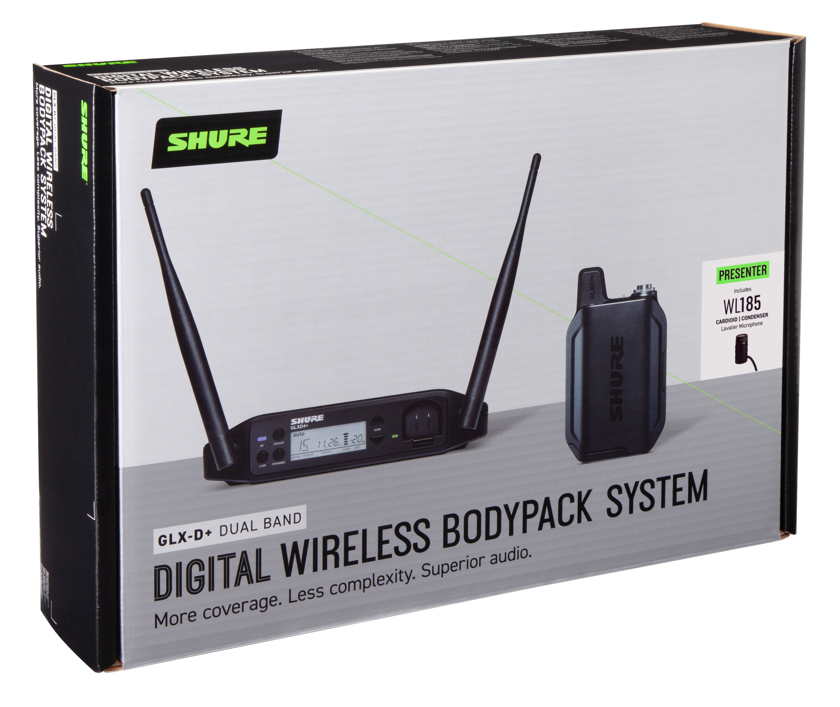Shure GLXD14+ LAVALIER SYSTEM W/WL185 (obrázek 11)
