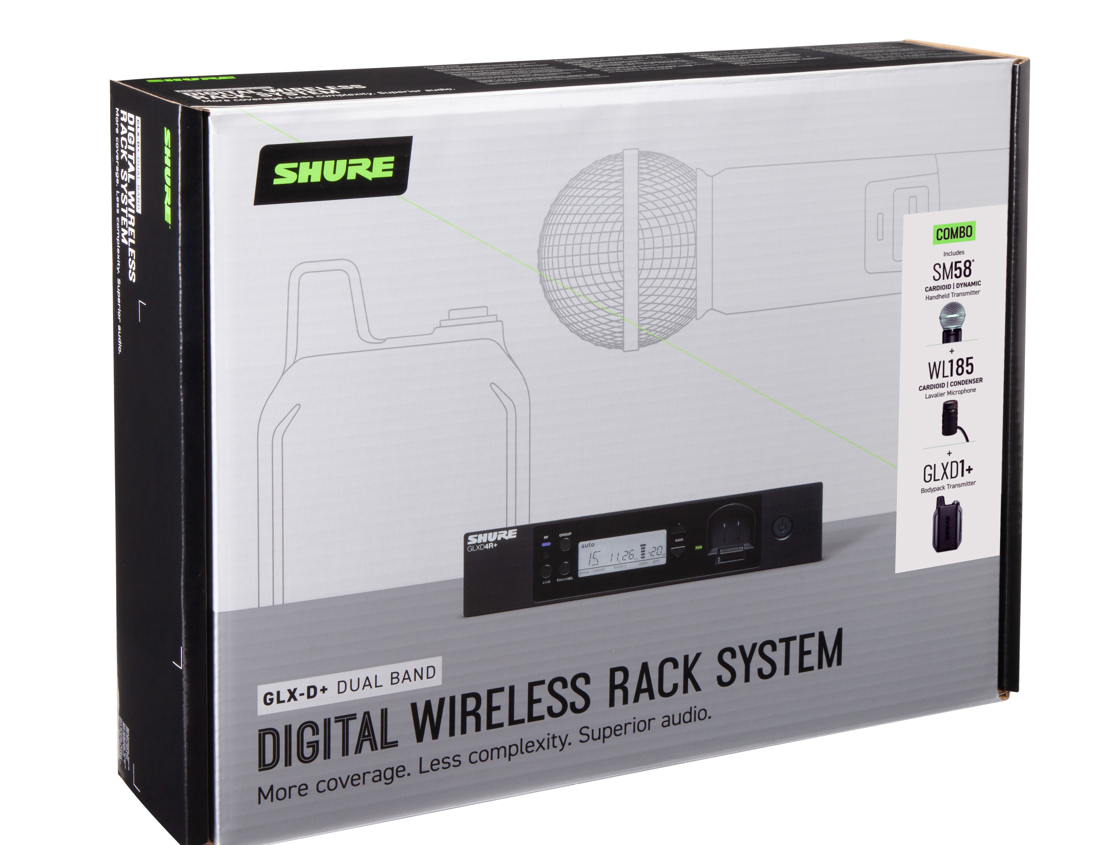 Shure GLXD124R+/85/SM58 COMBO SYSTEM (obrázek 12)