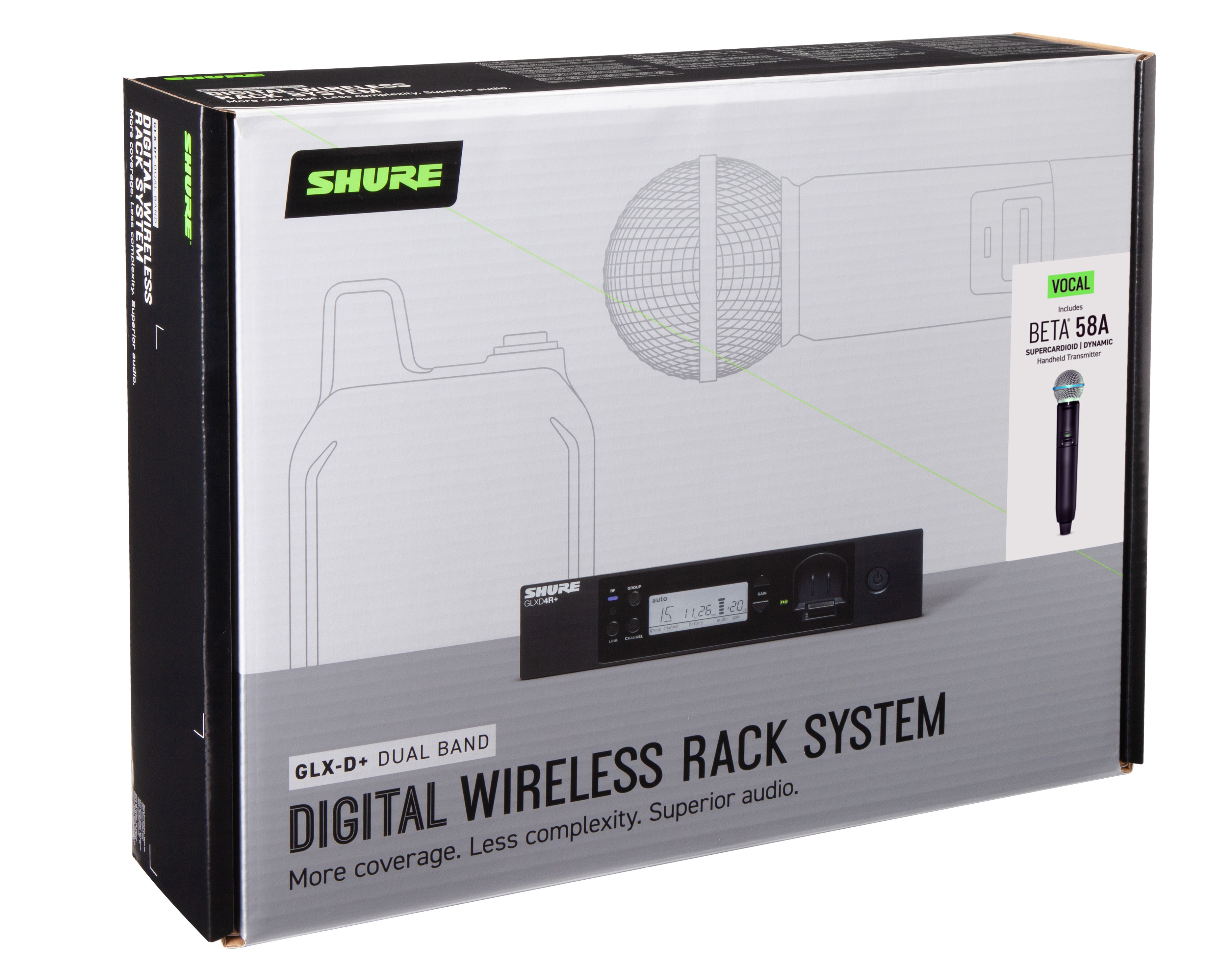 Shure GLXD24R+ VOCAL SYSTEM WITH BETA58A (obrázek 7)