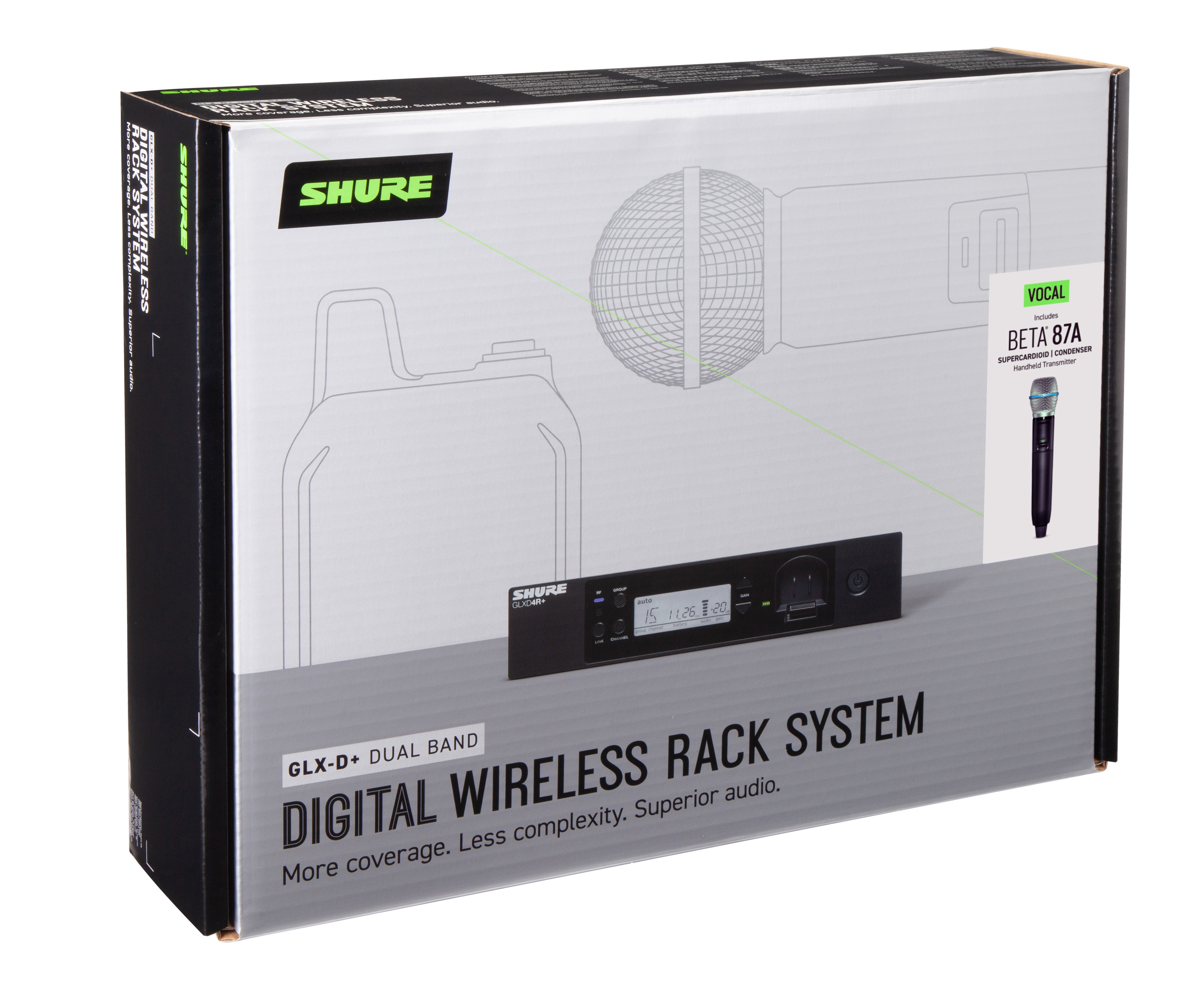 Shure GLXD24R+ VOCAL SYSTEM WITH BETA87A (obrázek 7)