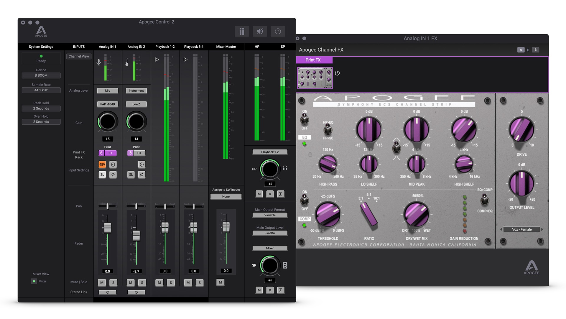 Apogee BOOM (obrázek 9)