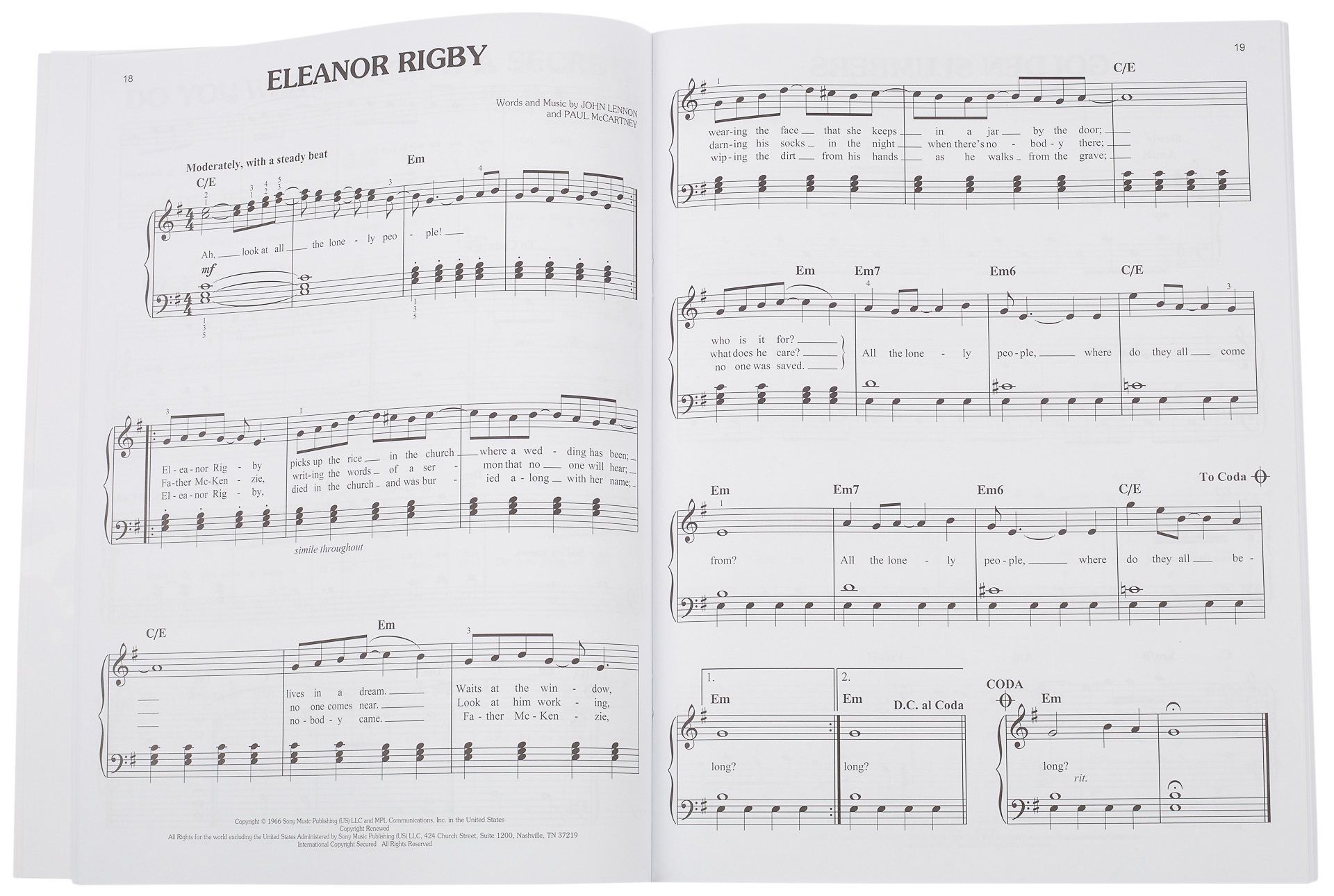 MS The Beatles - Songs in Easy Keys (obrázek 4)