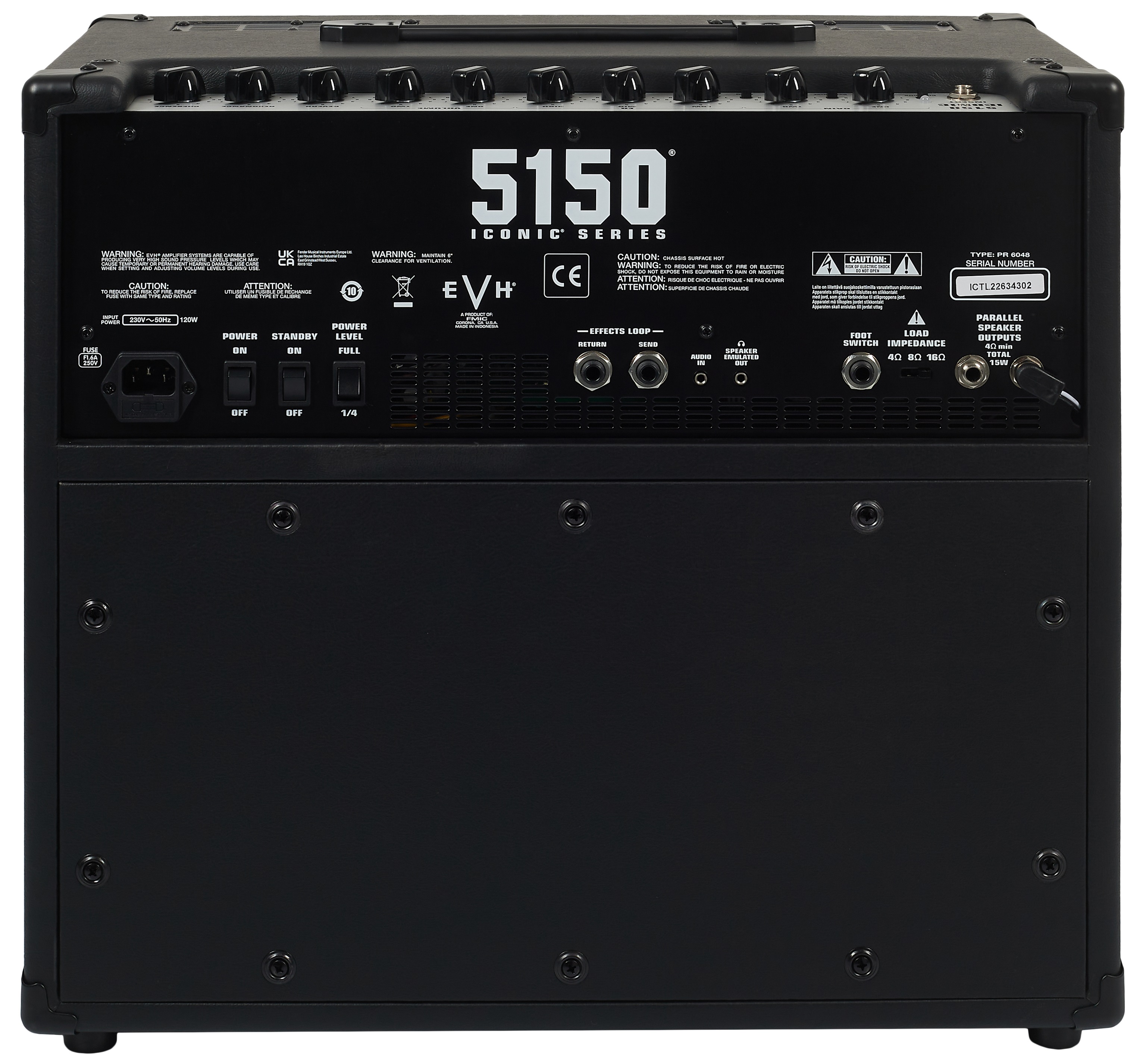 EVH 5150 Iconic 15W 1X10 Combo Black (obrázek 5)