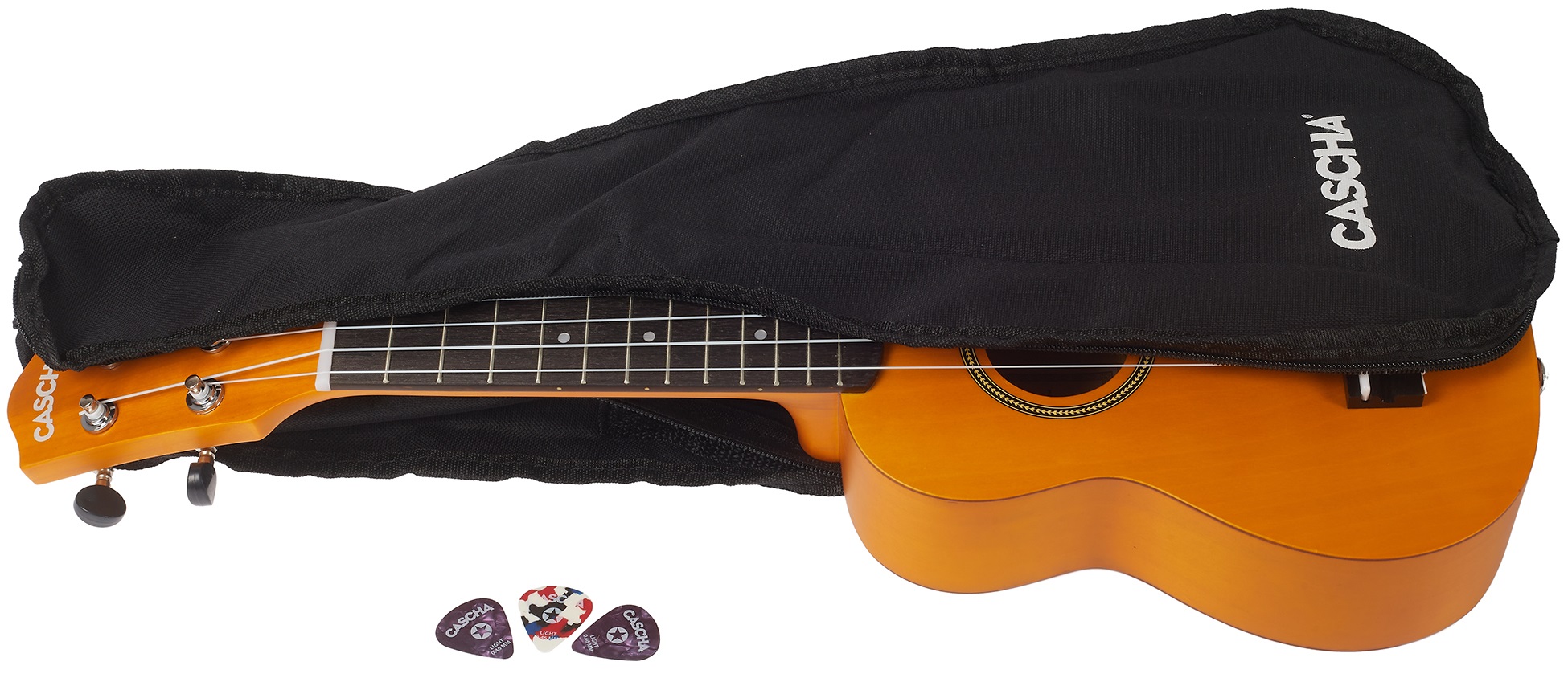 Cascha HH 3964 Soprano Ukulele Yellow Set (obrázek 6)