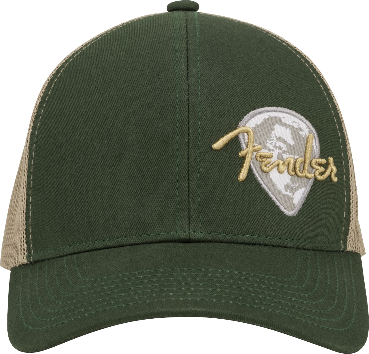 Levně Fender Globe Pick Patch Hat Green/Khaki One Size