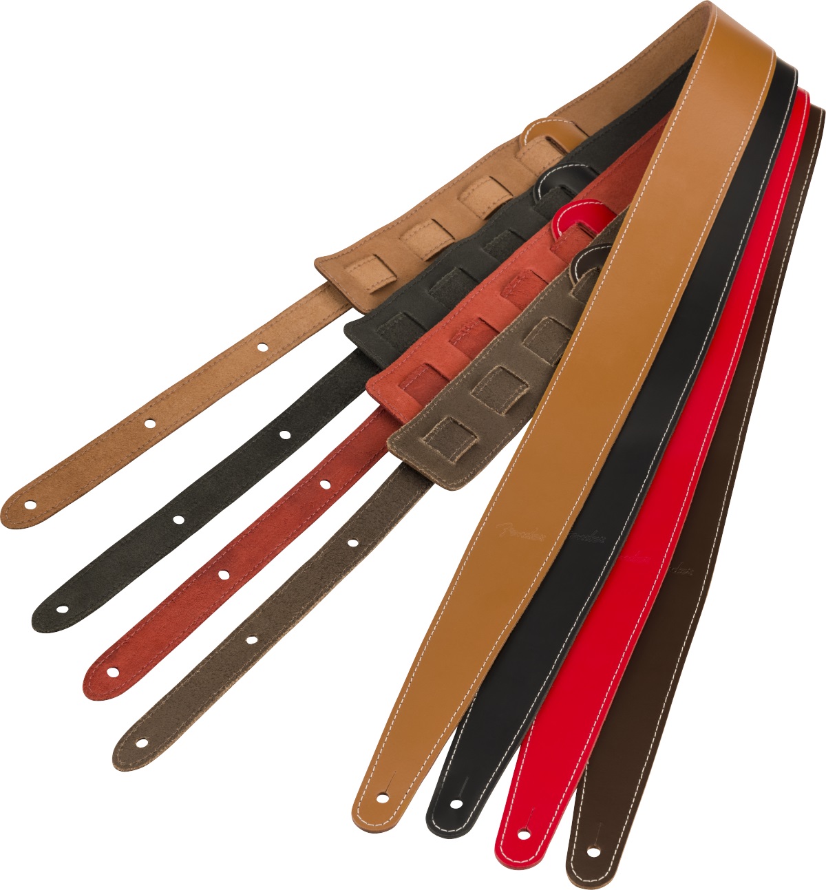 Fender 2" Essentials Leather Strap, Black (obrázek 3)