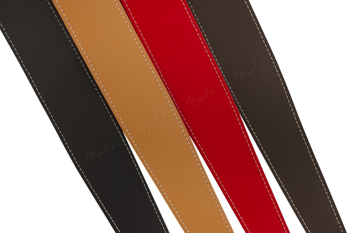 Fender 2" Essentials Leather Strap, Black (obrázek 4)