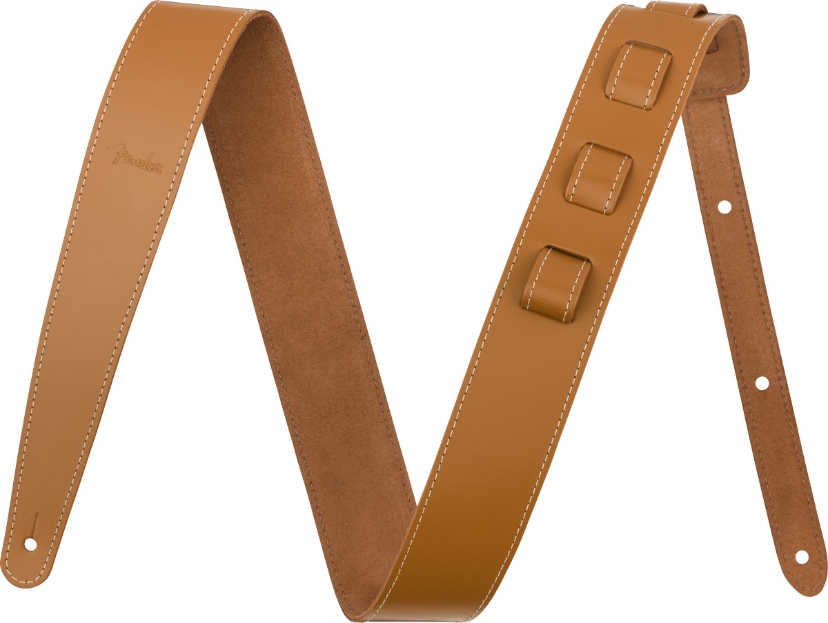 Levně Fender 2" Essentials Leather Strap, Tan