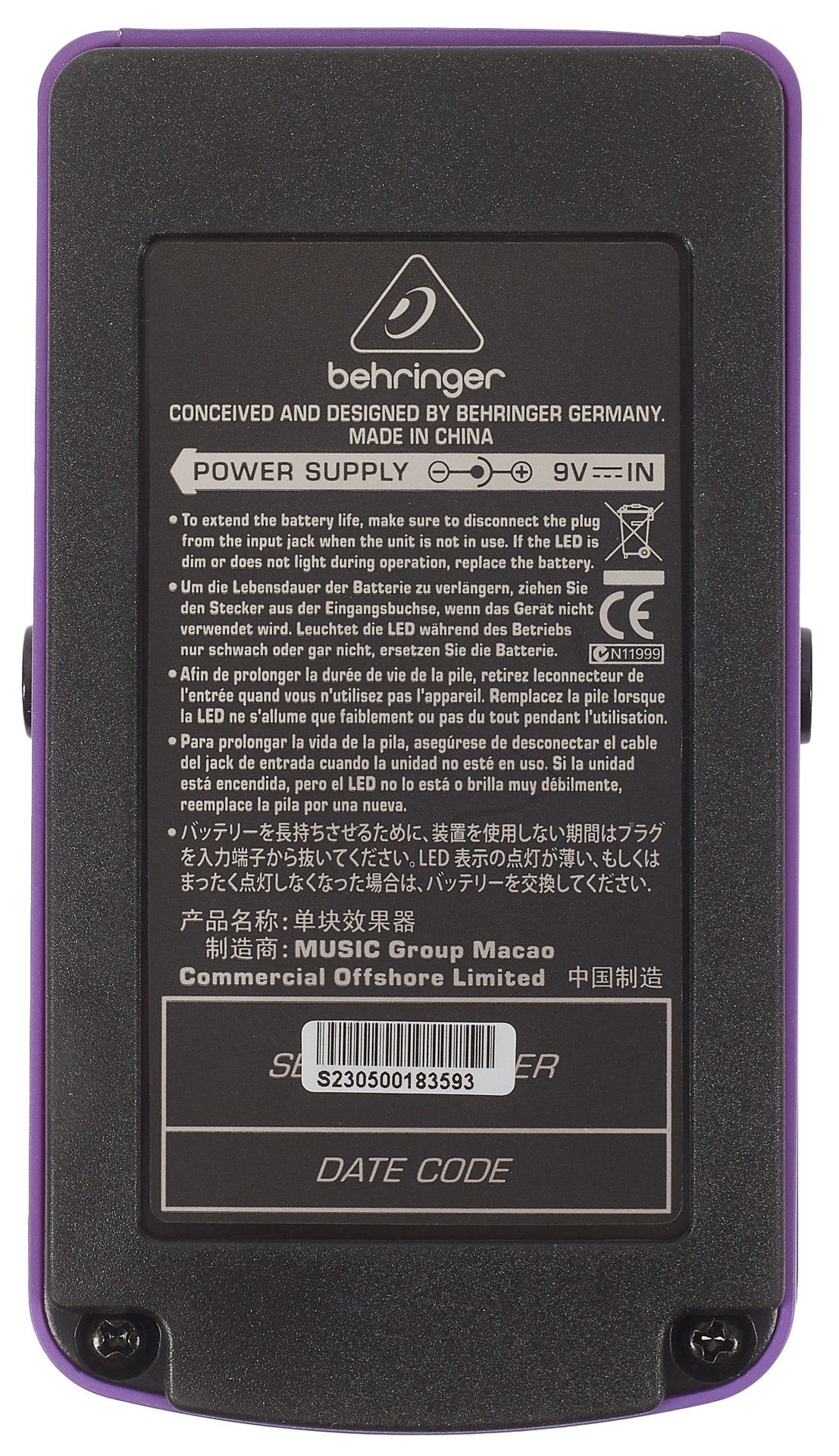 Behringer BOD400 (obrázek 5)