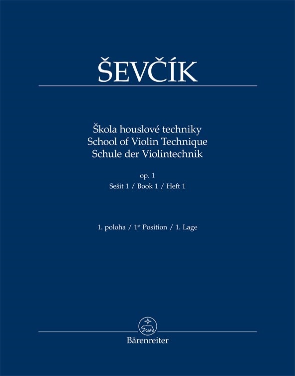 KN Otakar Ševčík - Škola houslové techniky op. 1, sešit 1, 1. poloha