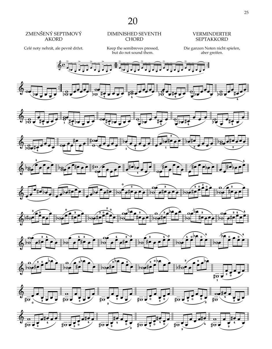 KN Otakar Ševčík - Škola houslové techniky op. 1, sešit 1, 1. poloha (obrázek 6)