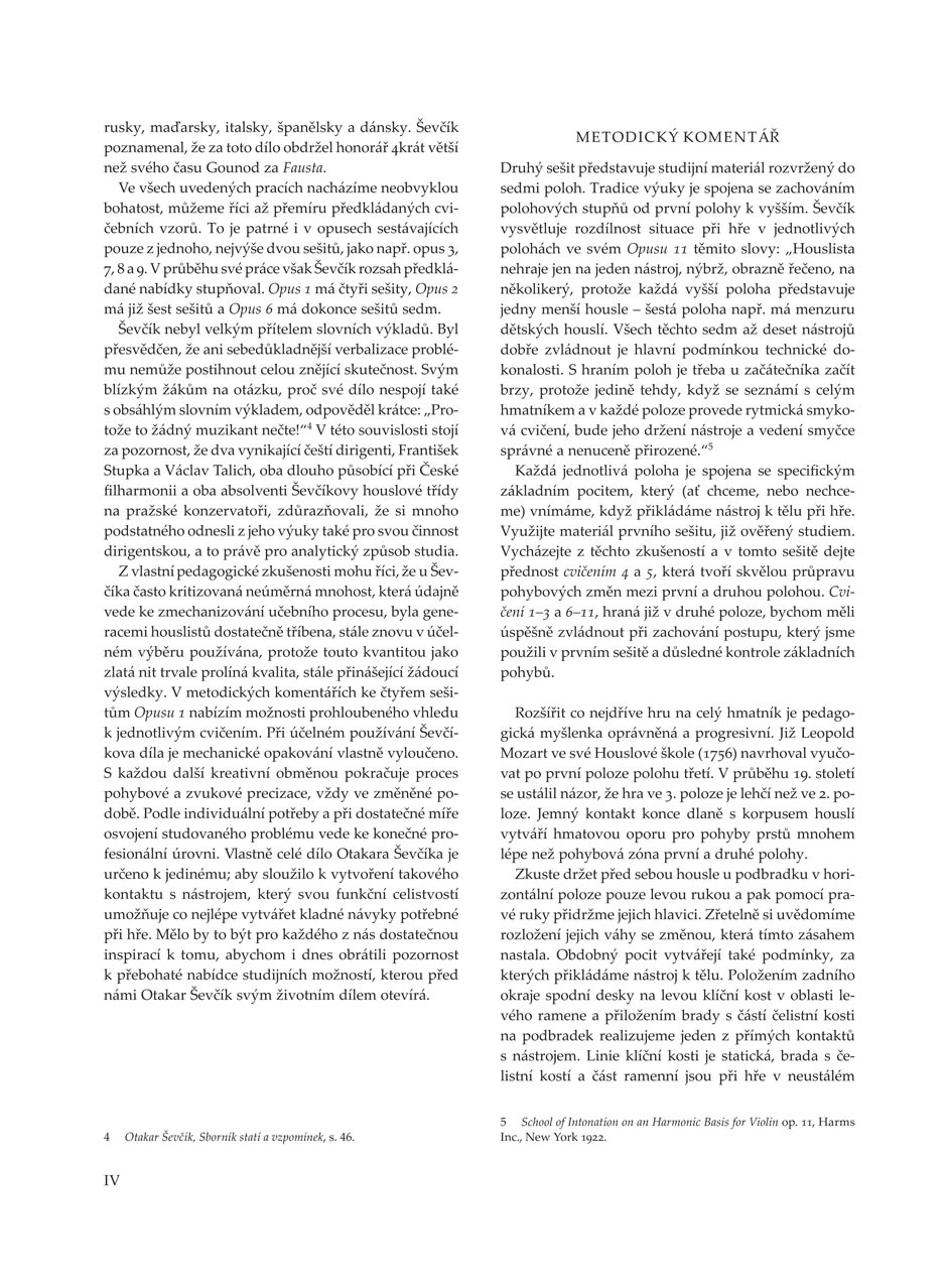 KN Otakar Ševčík - Škola houslové techniky op. 1 sešit 2, 2.-7. poloha (obrázek 4)